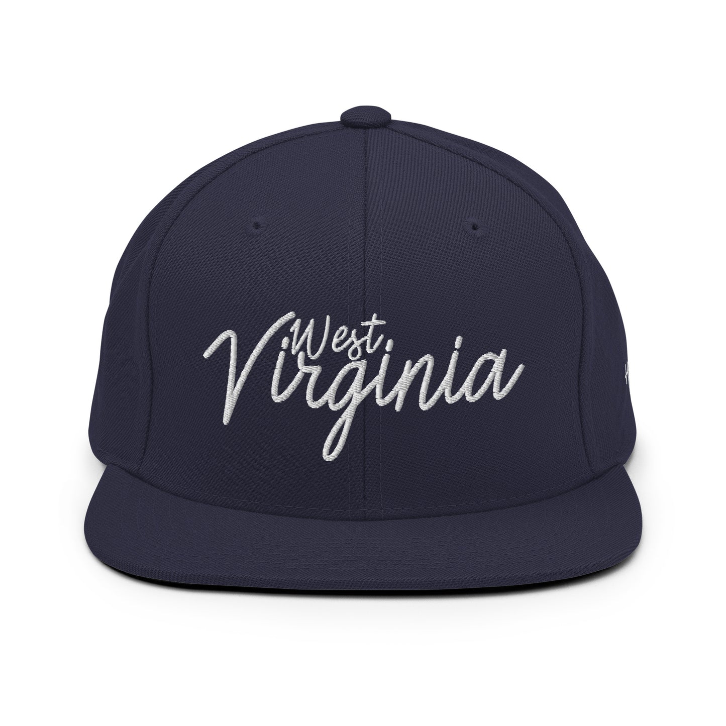 West Virginia Retro Script 6 Panel Snapback Hat