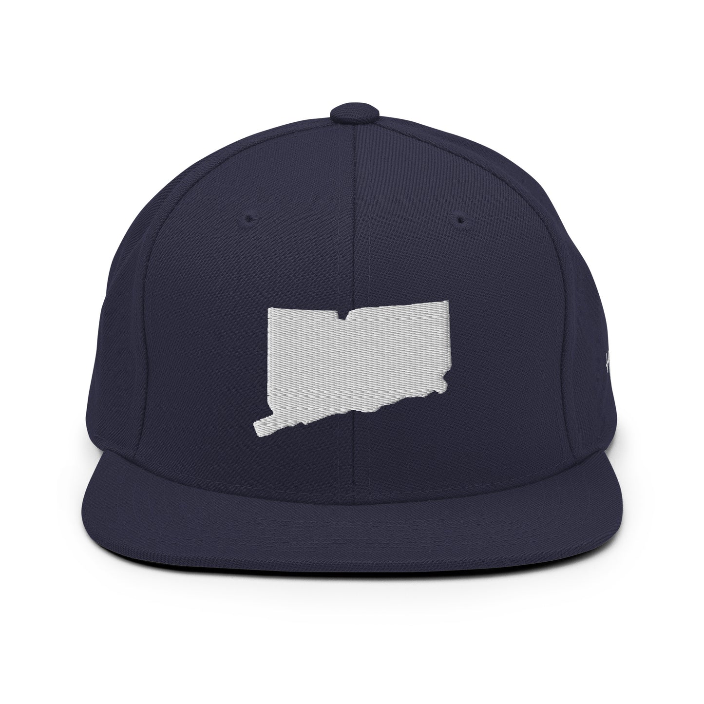 Connecticut State Silhouette 6 Panel Snapback Hat