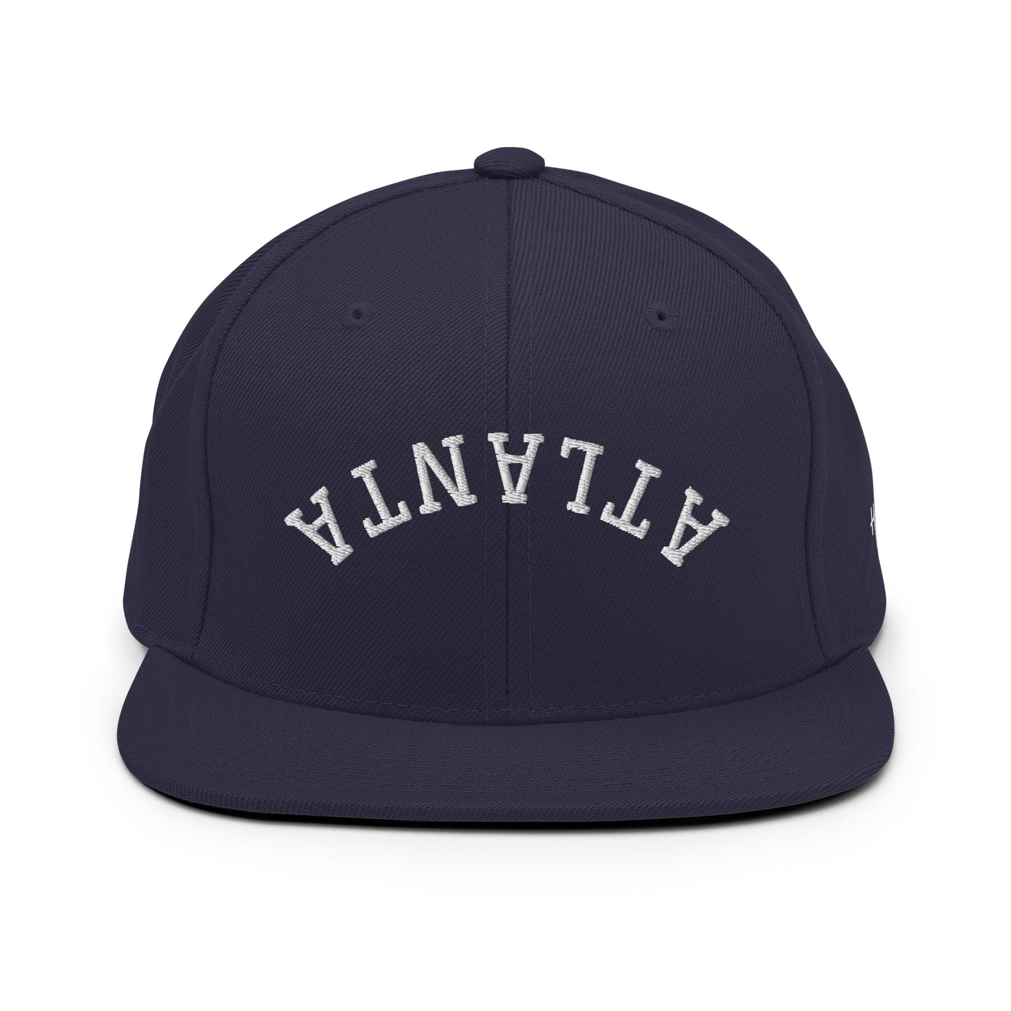 Atlanta Upside Down Arch 6 Panel Snapback Hat