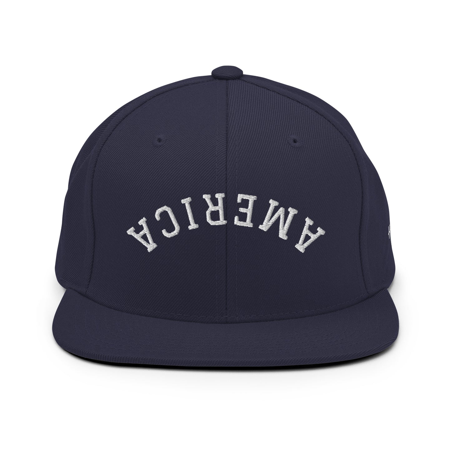 United States USA "America" Upside Down Arch 6 Panel Snapback Hat