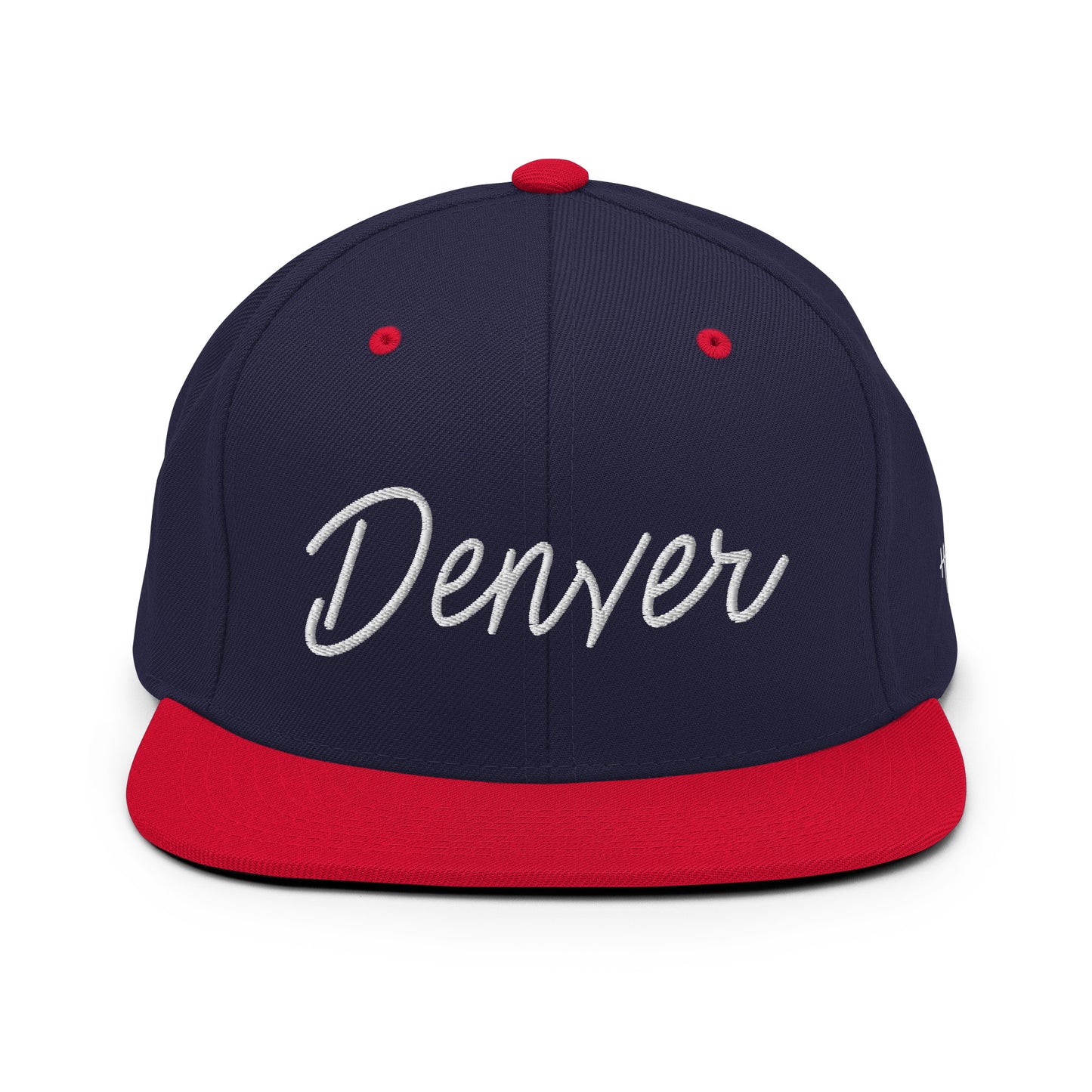 Denver Retro Script 6 Panel Snapback Hat