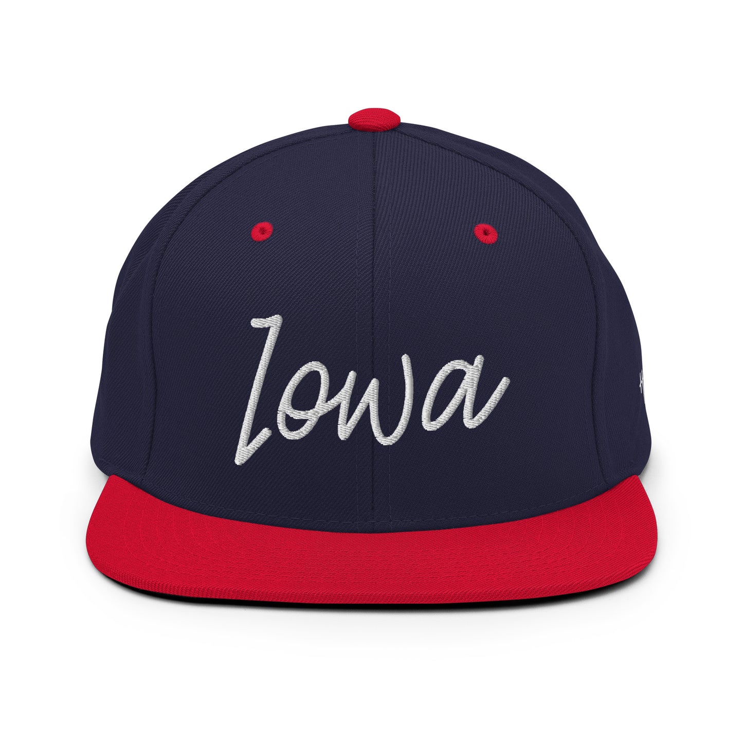 Iowa Retro Script 6 Panel Snapback Hat