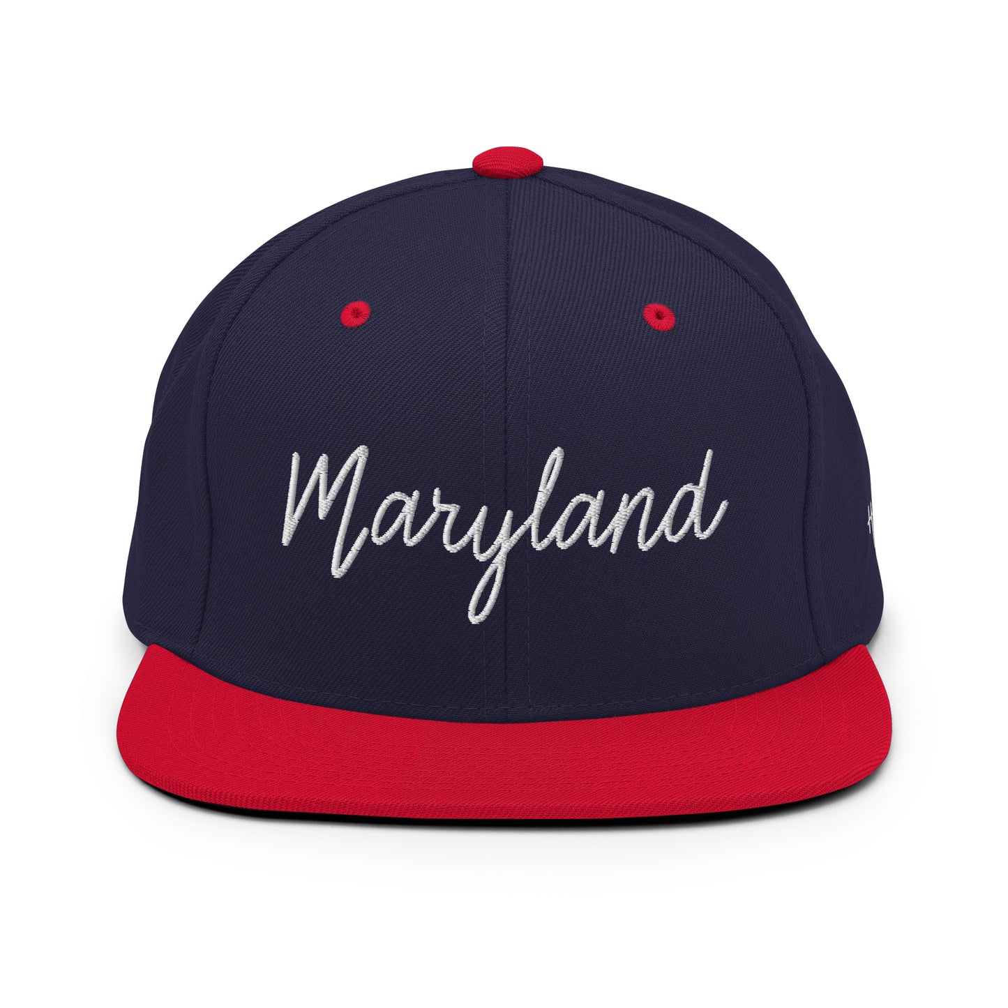 Maryland Retro Script 6 Panel Snapback Hat