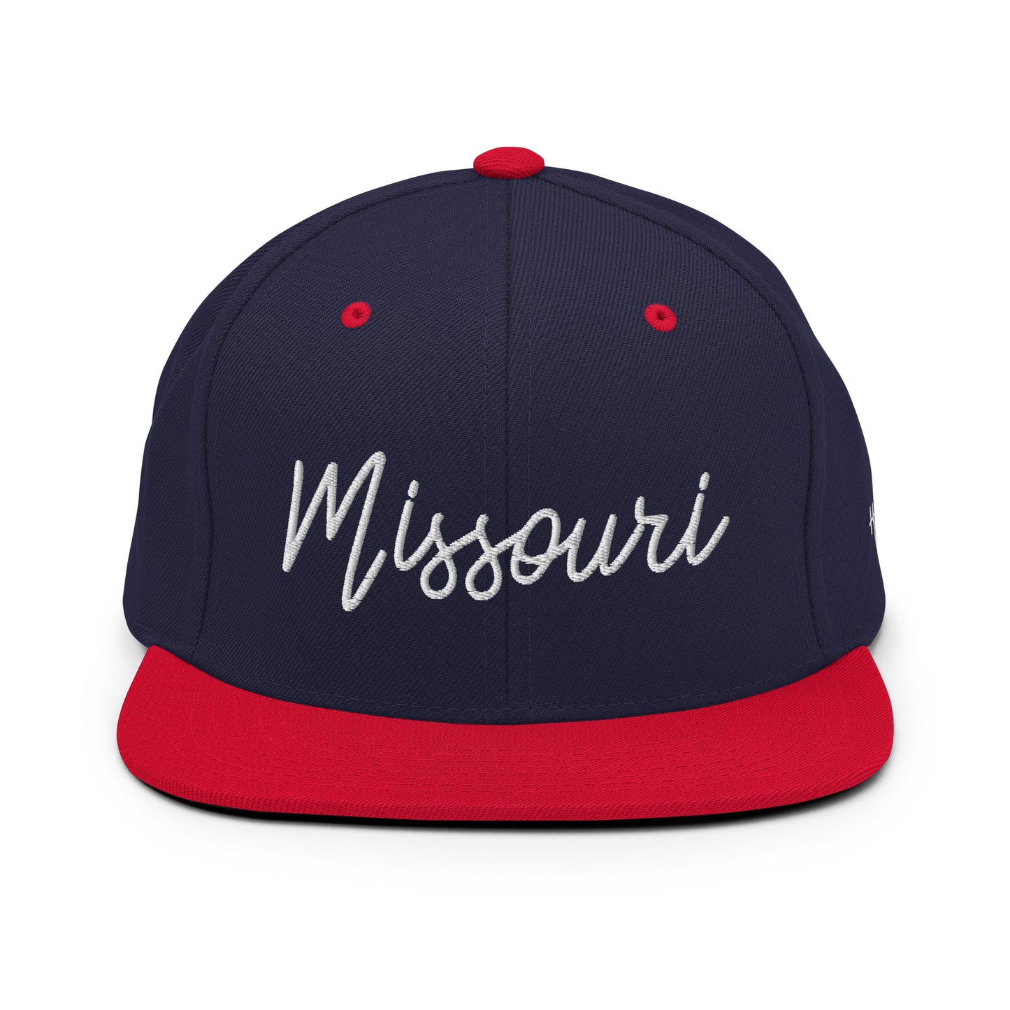 Missouri Retro Script 6 Panel Snapback Hat