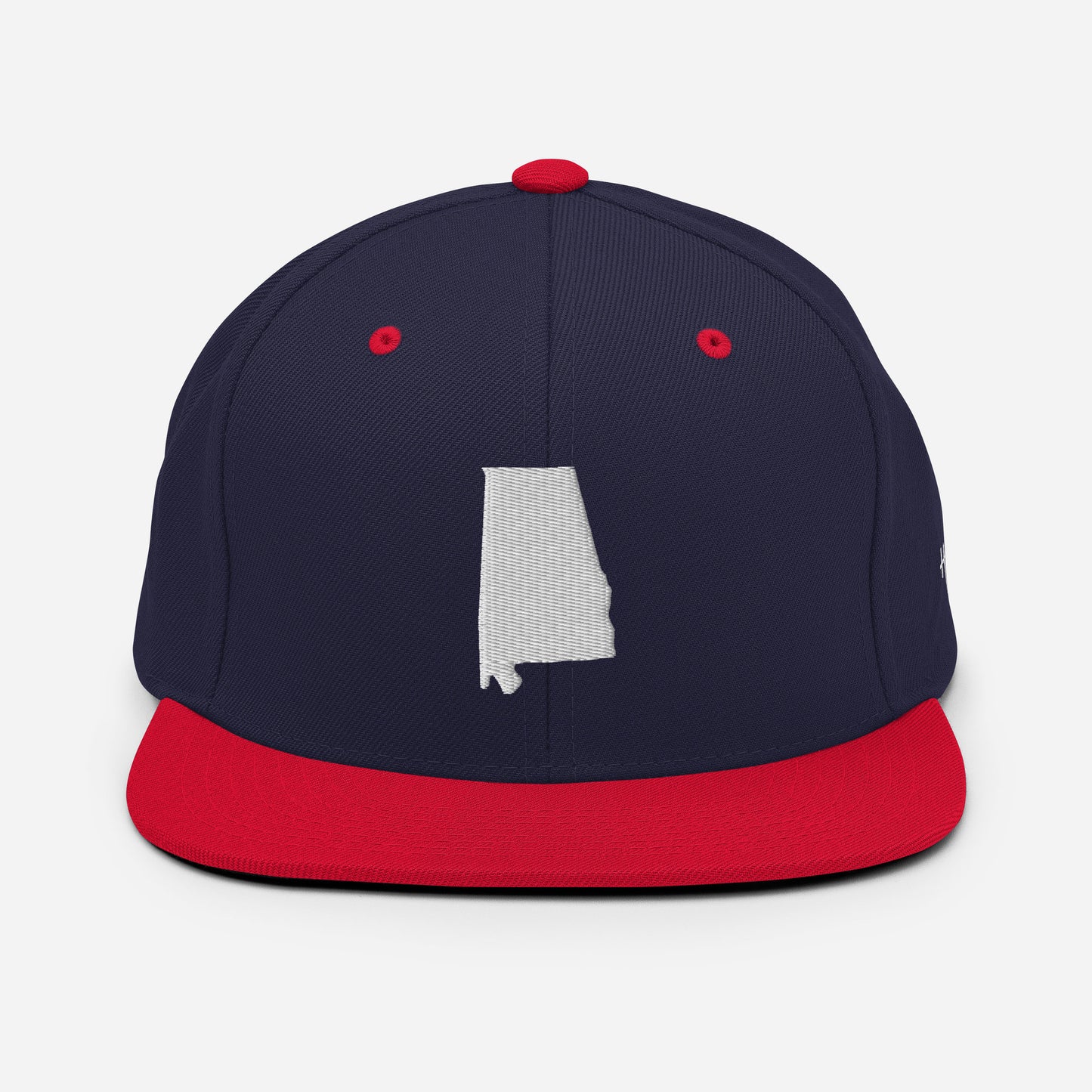 Alabama State Silhouette 6 Panel Snapback Hat
