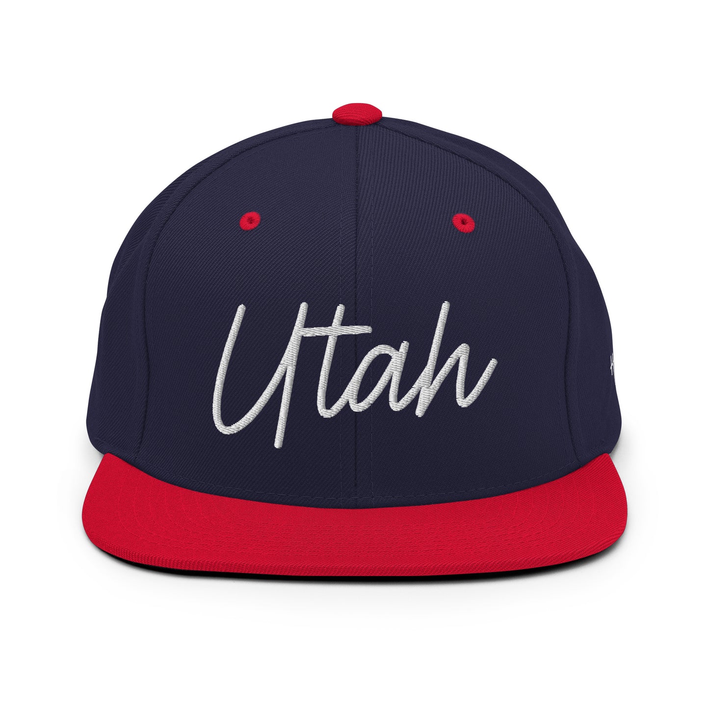 Utah Retro Script 6 Panel Snapback Hat