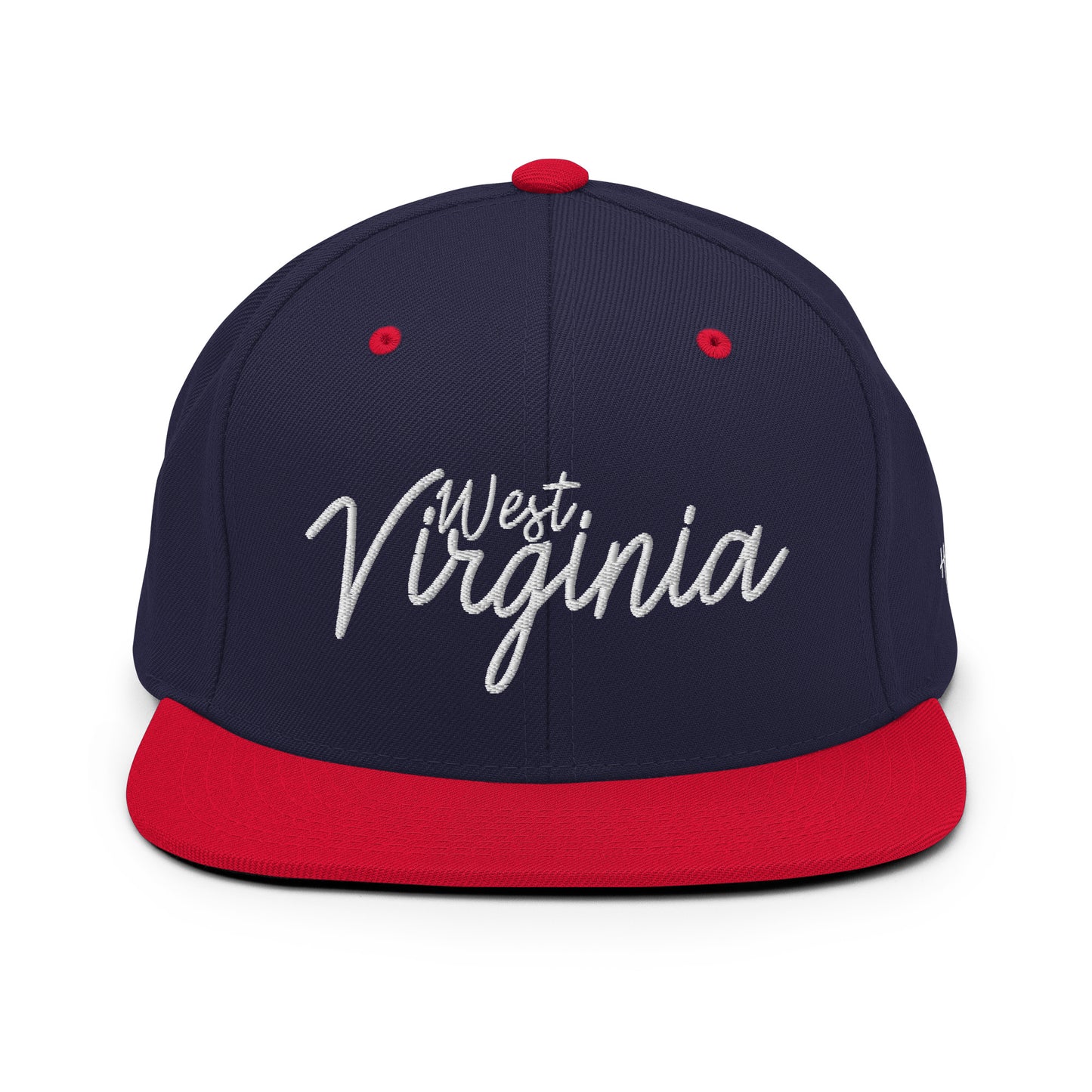 West Virginia Retro Script 6 Panel Snapback Hat