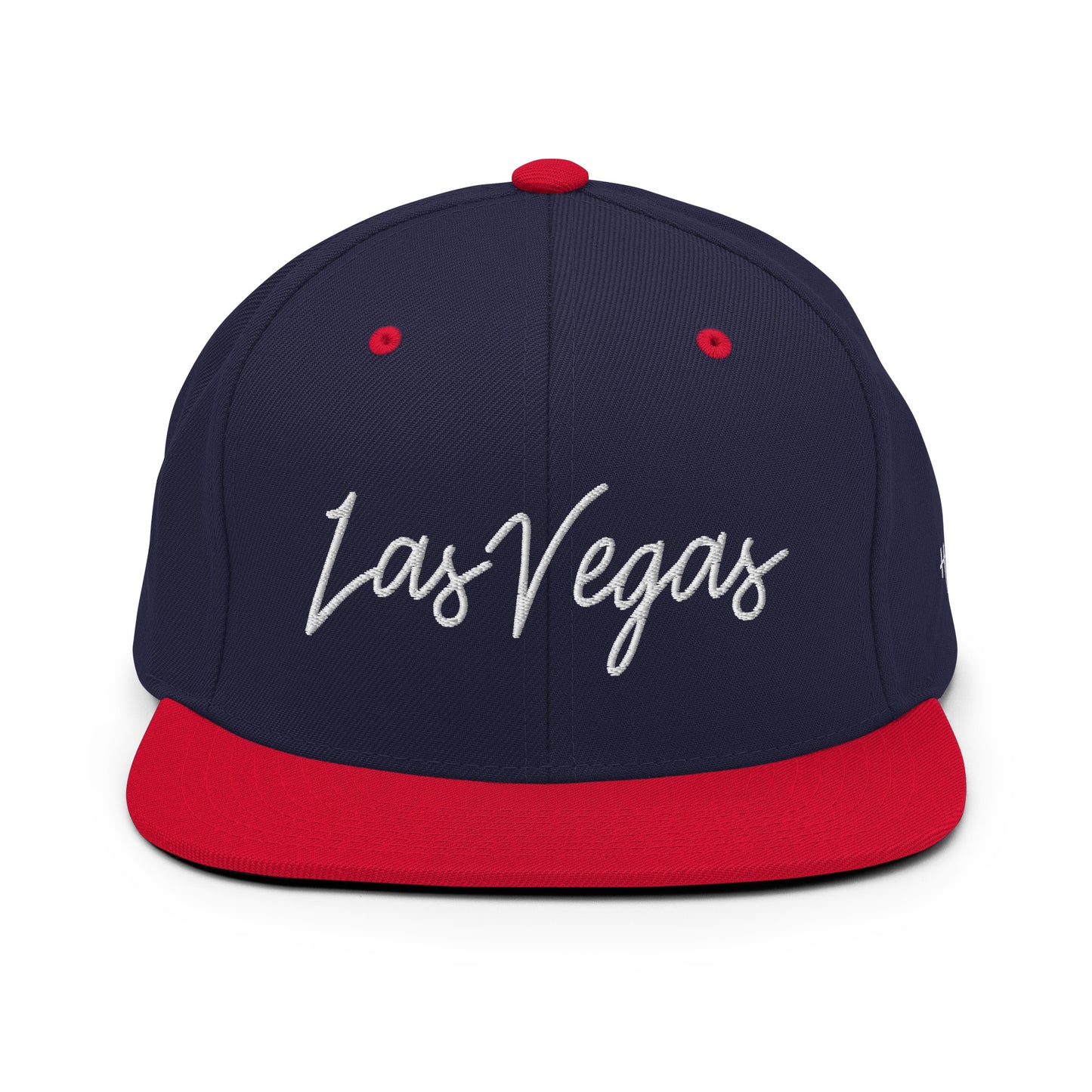 Las Vegas Retro Script 6 Panel Snapback Hat