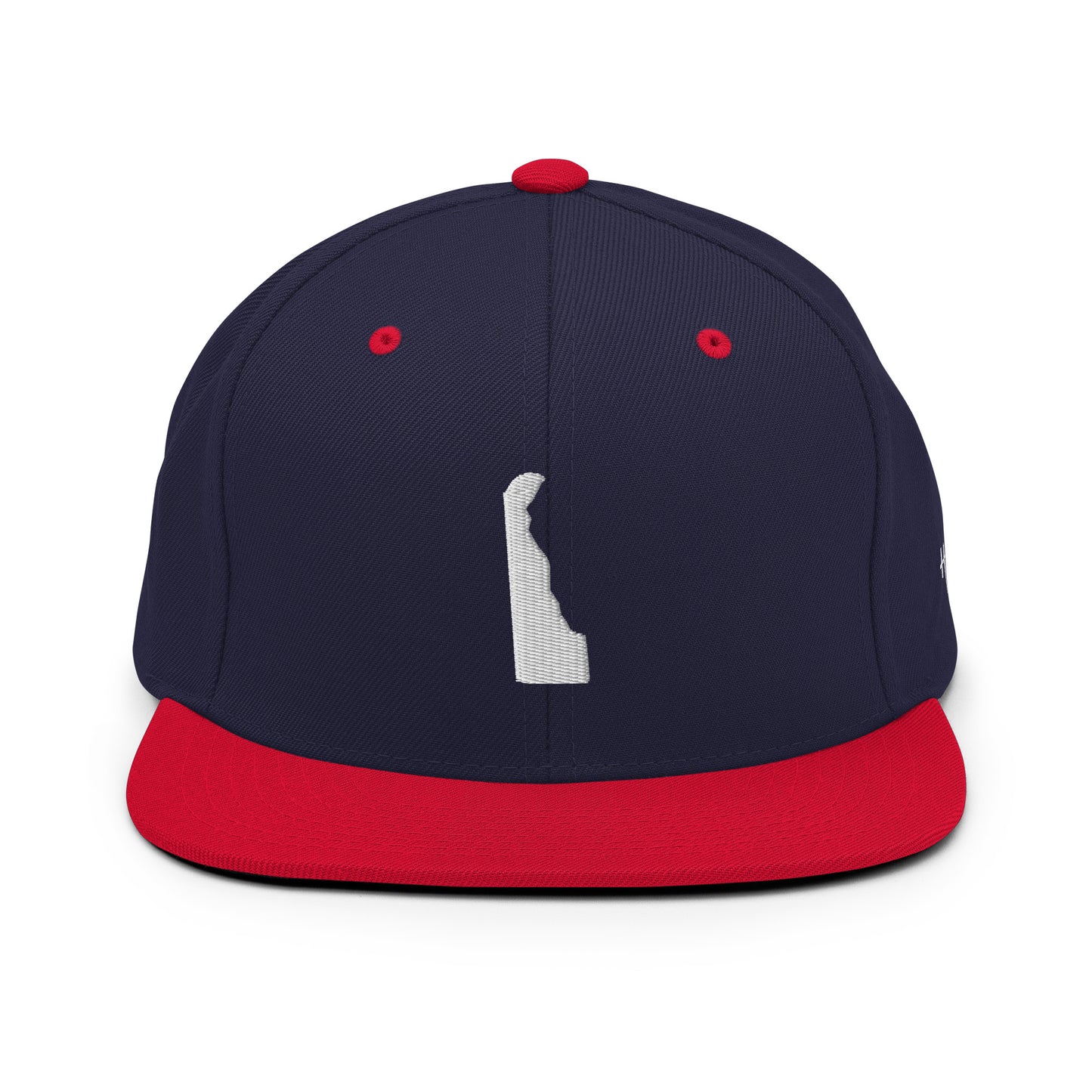 Delaware State Silhouette 6 Panel Snapback Hat