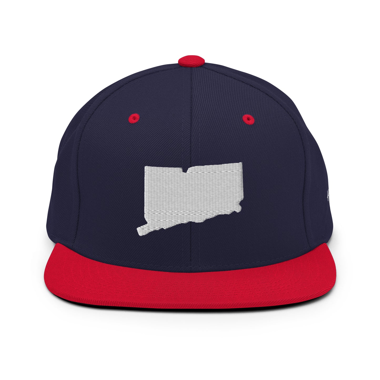 Connecticut State Silhouette 6 Panel Snapback Hat