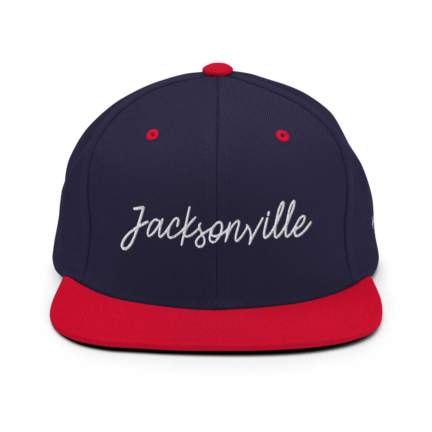 Jacksonville Retro Script 6 Panel Snapback Hat