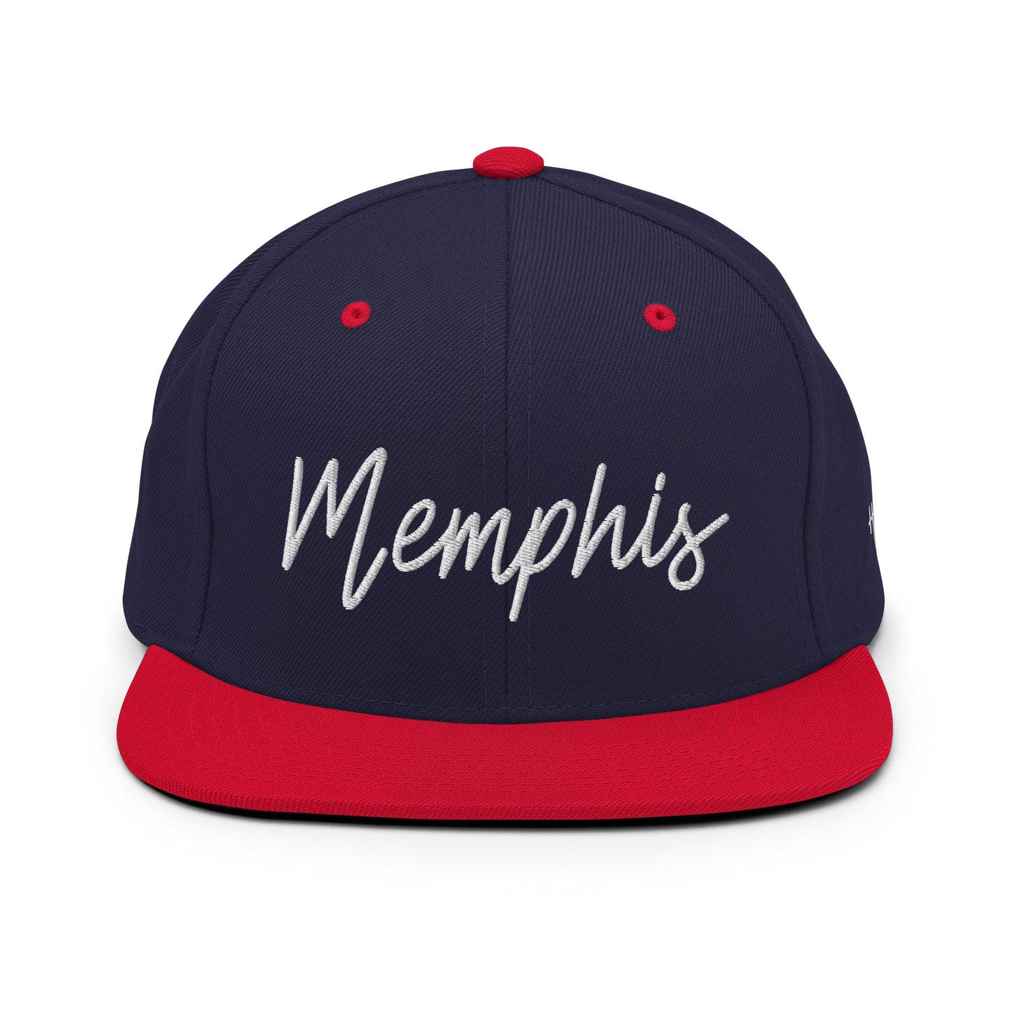 Memphis Retro Script 6 Panel Snapback Hat