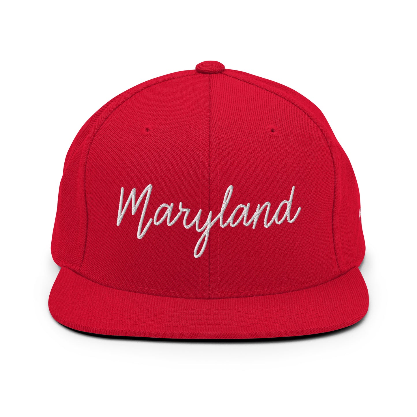 Maryland Retro Script 6 Panel Snapback Hat