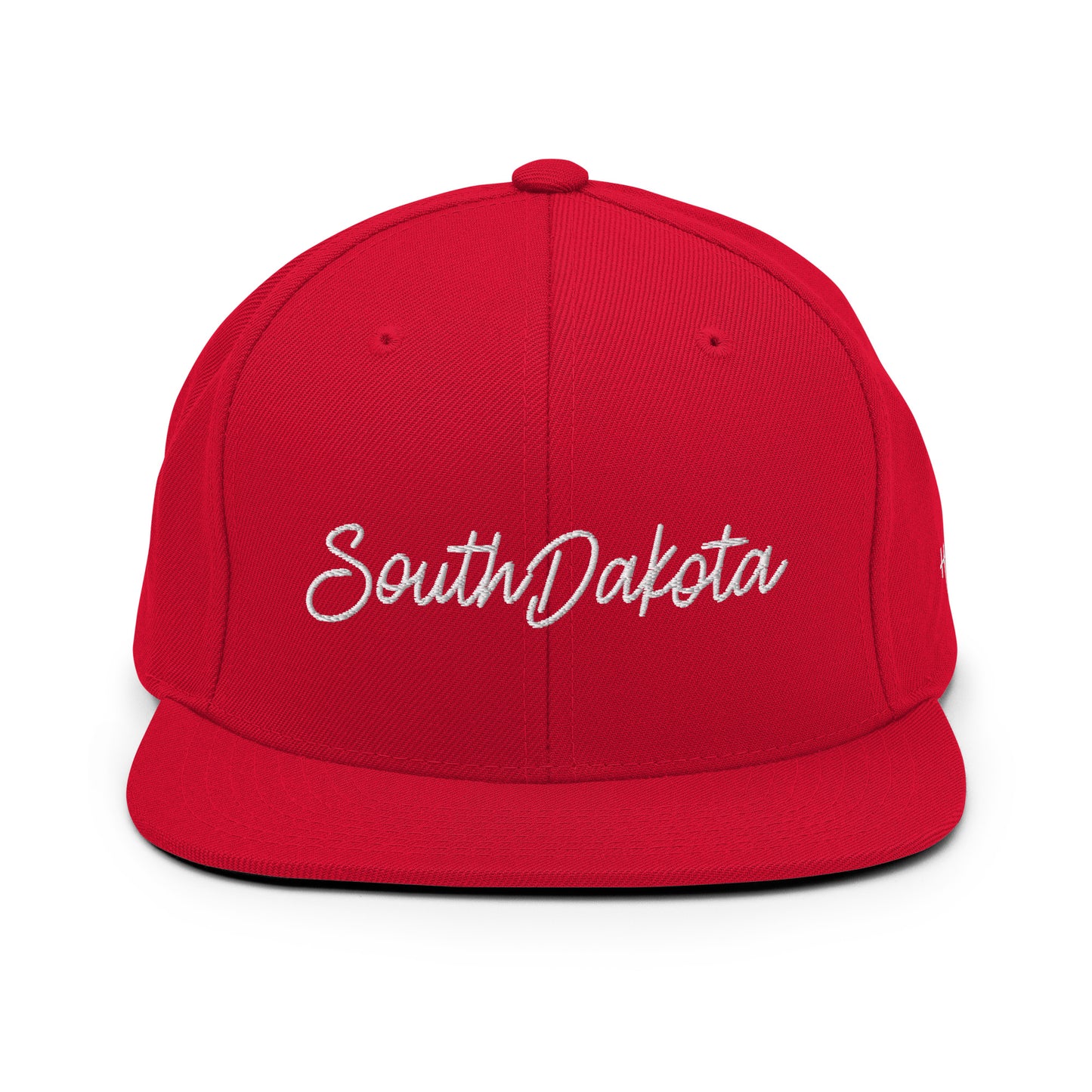South Dakota Retro Script 6 Panel Snapback Hat