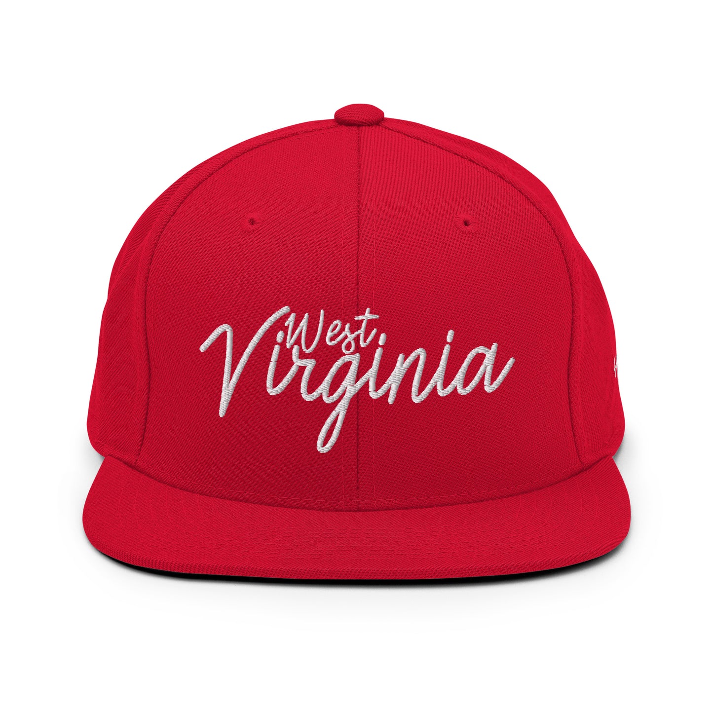 West Virginia Retro Script 6 Panel Snapback Hat
