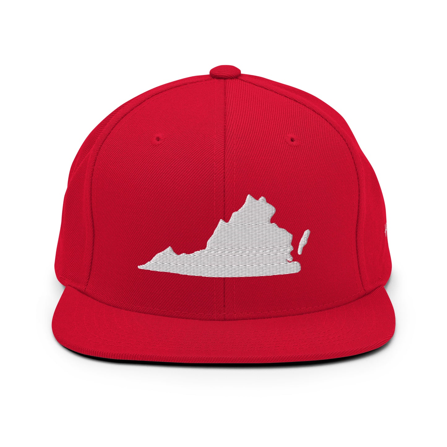 Virginia State Silhouette 6 Panel Snapback Hat