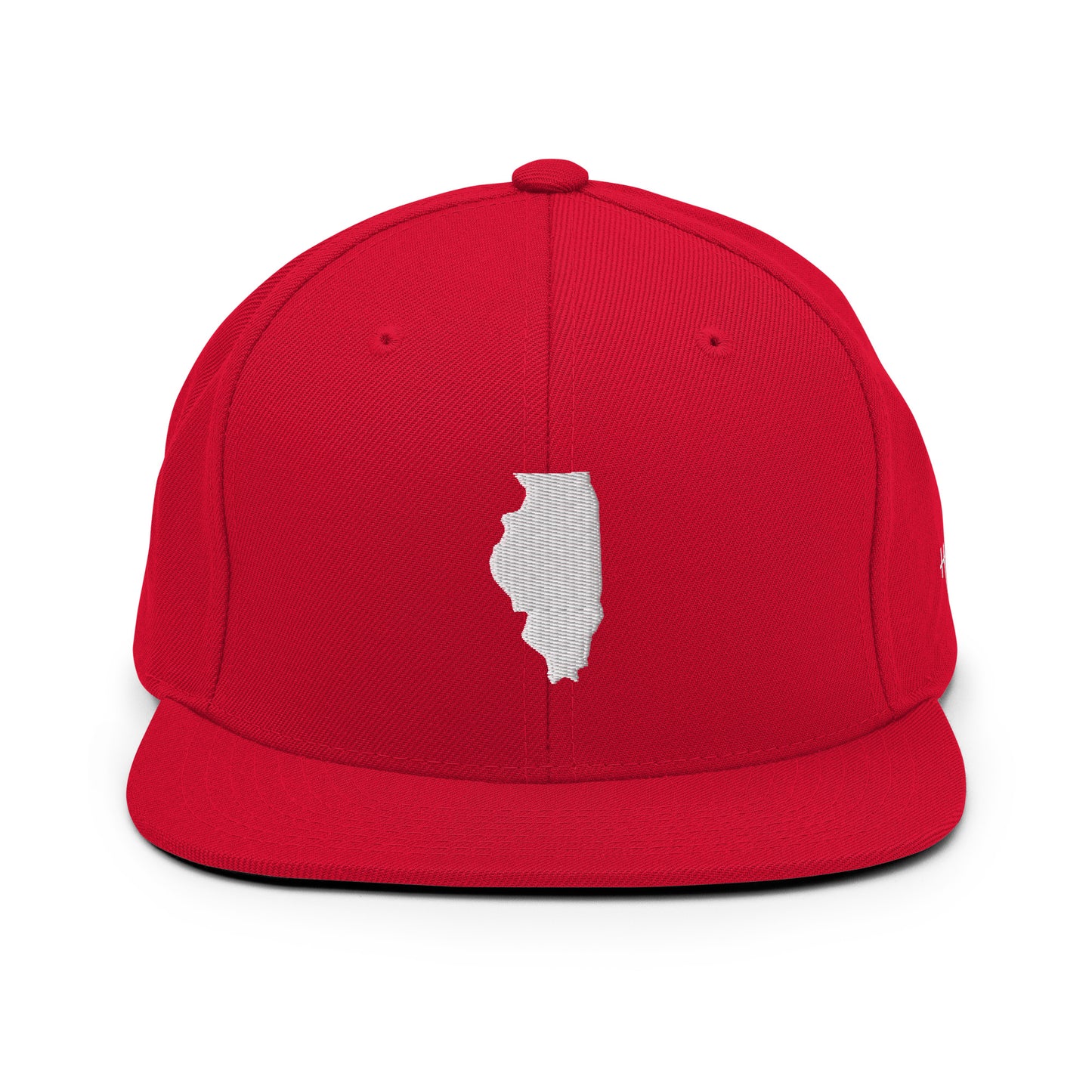Illinois State Silhouette 6 Panel Snapback Hat
