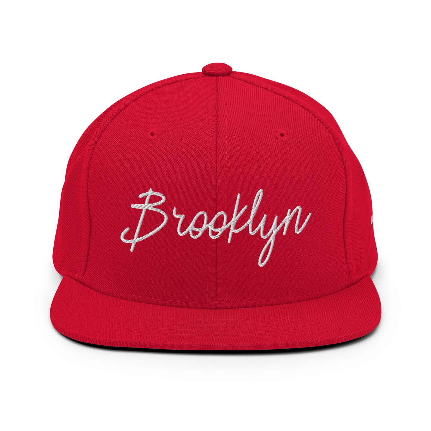Brooklyn Retro Script 6 Panel Snapback Hat