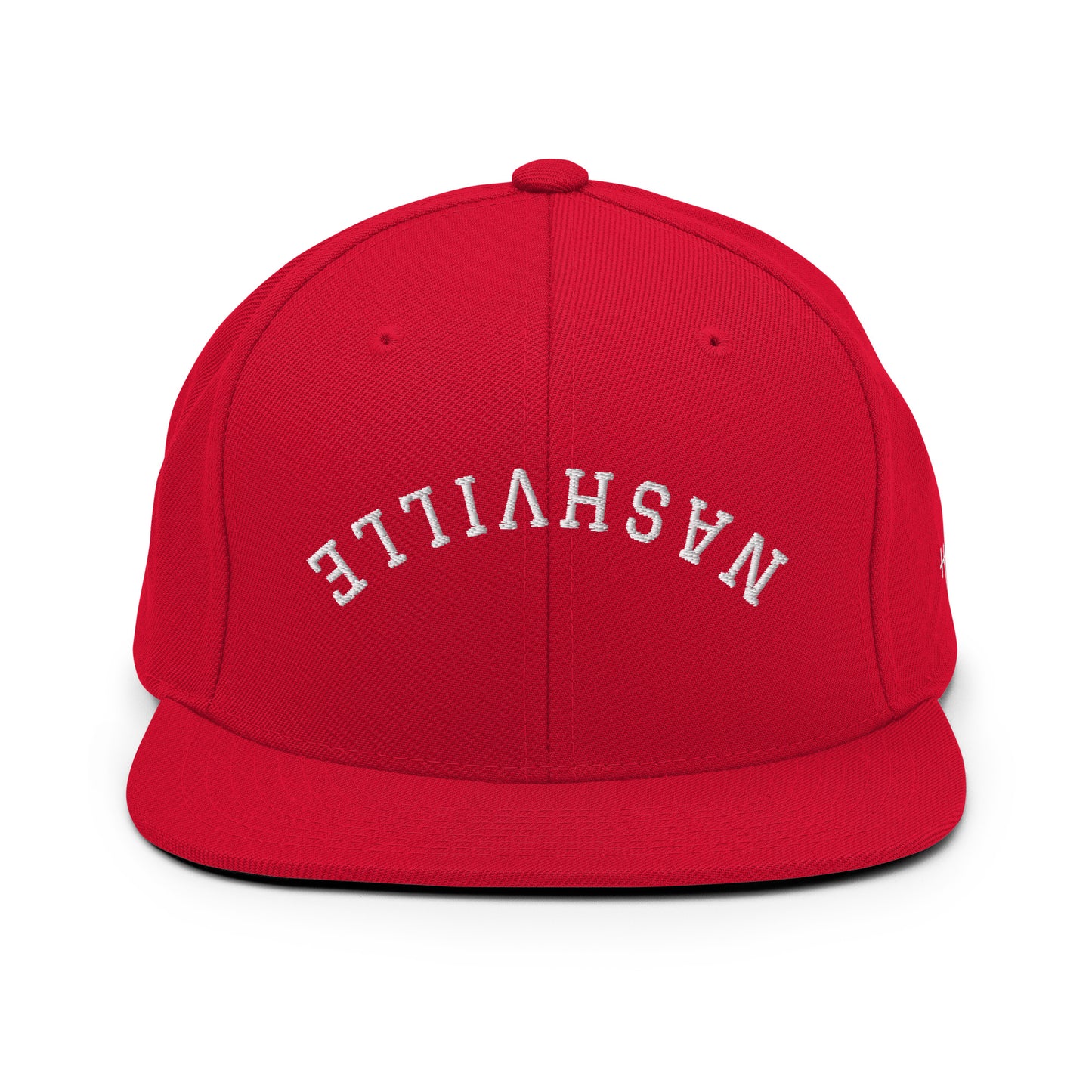 Nashville Upside Down Arch 6 Panel Snapback Hat