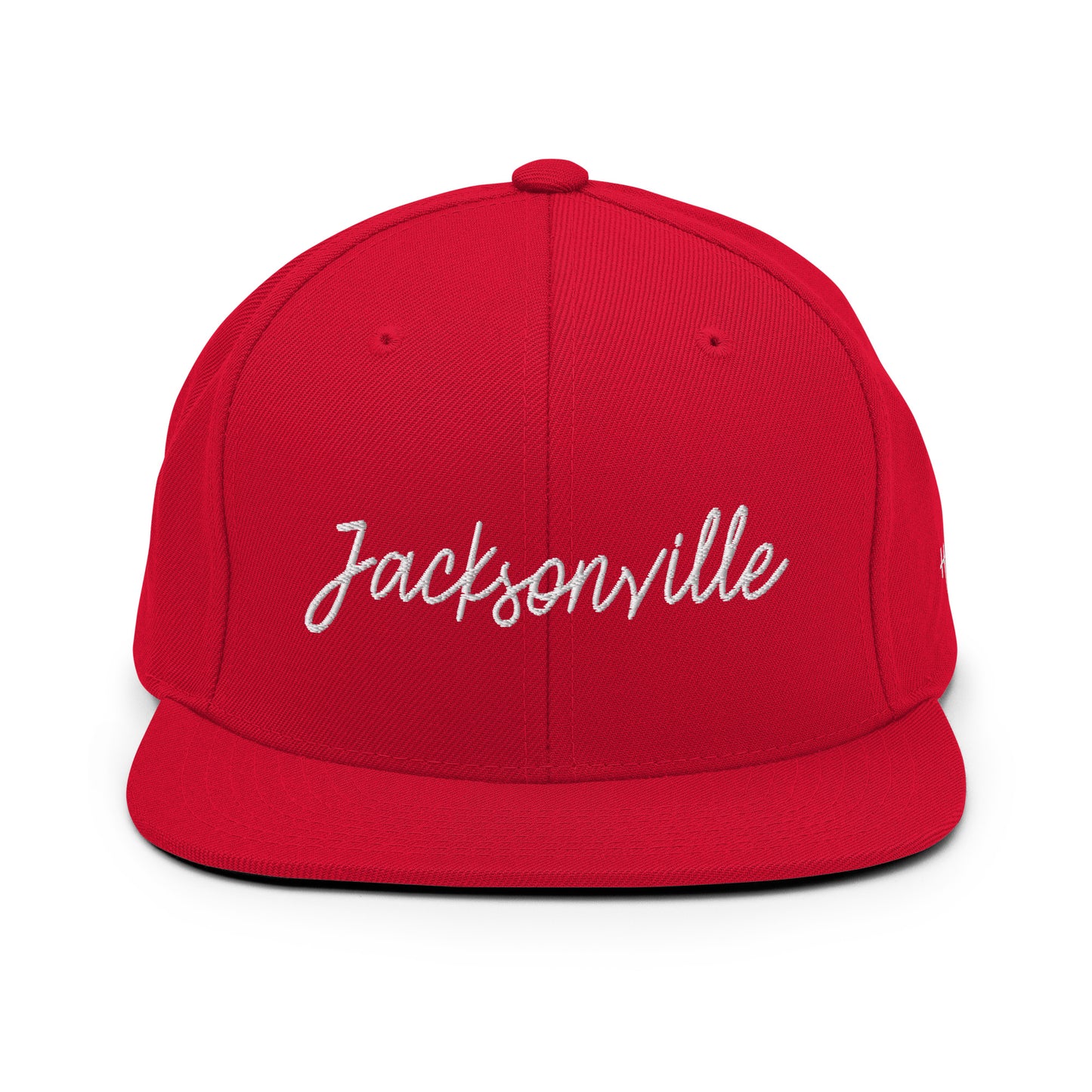 Jacksonville Retro Script 6 Panel Snapback Hat