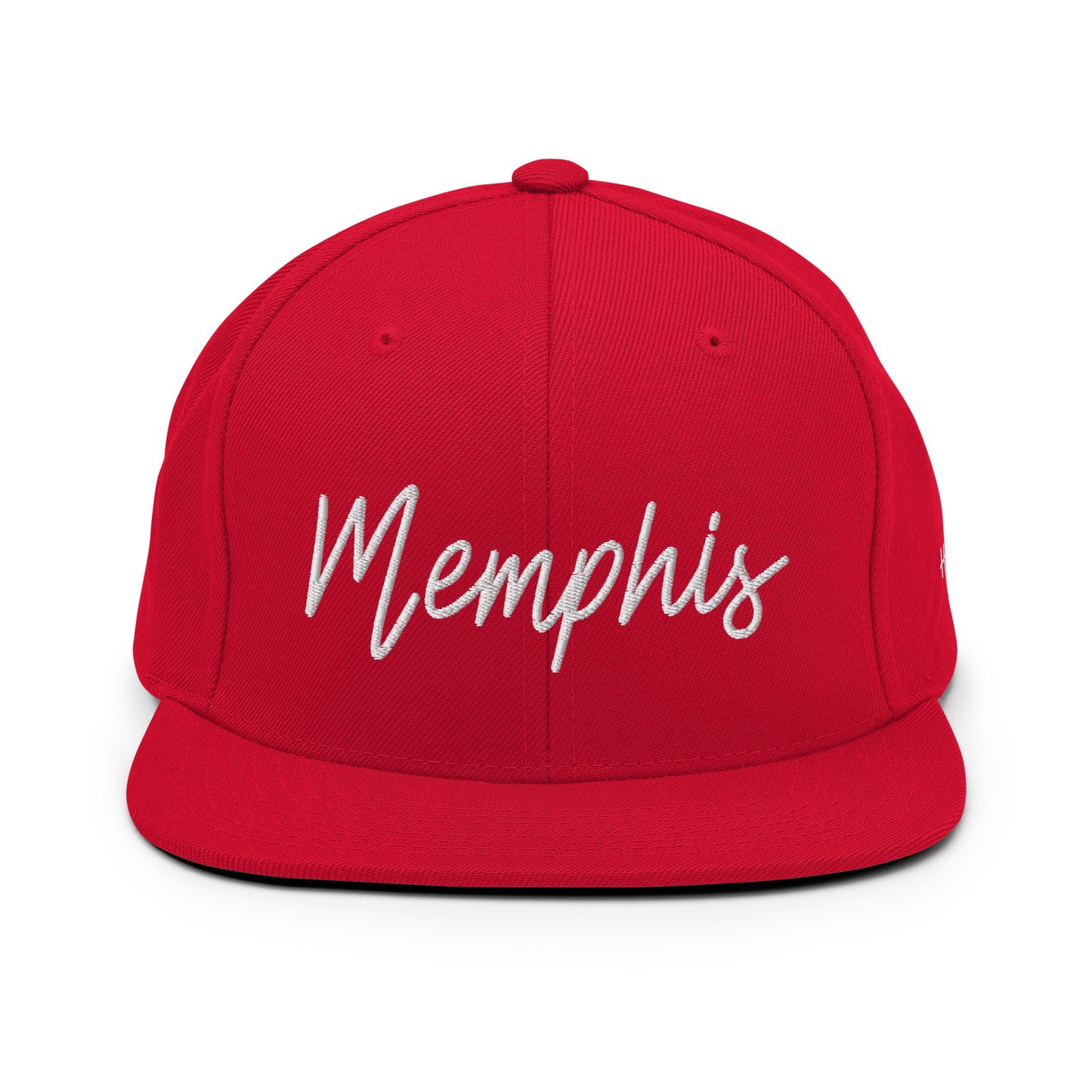 Memphis Retro Script 6 Panel Snapback Hat