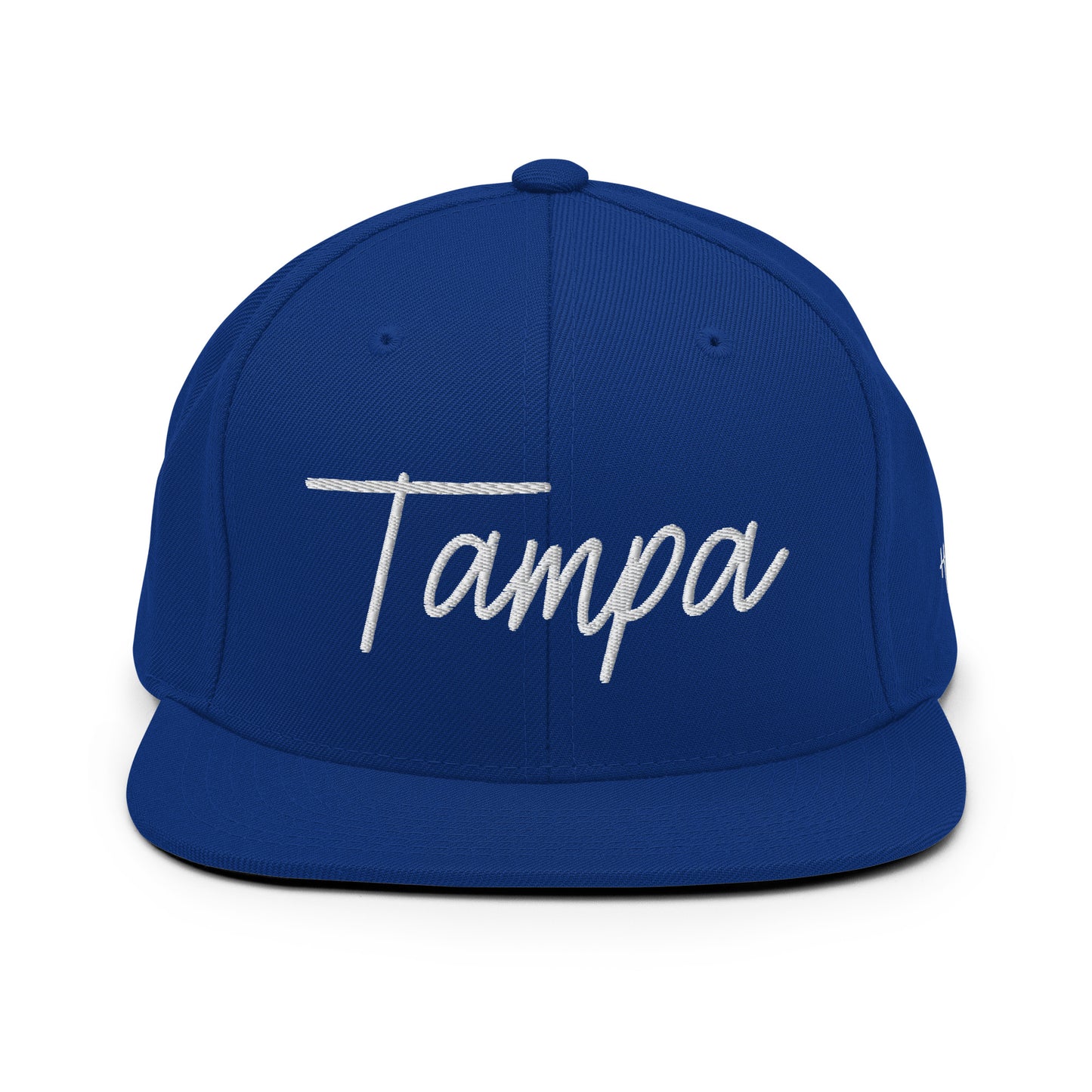 Tampa Retro Script 6 Panel Snapback Hat