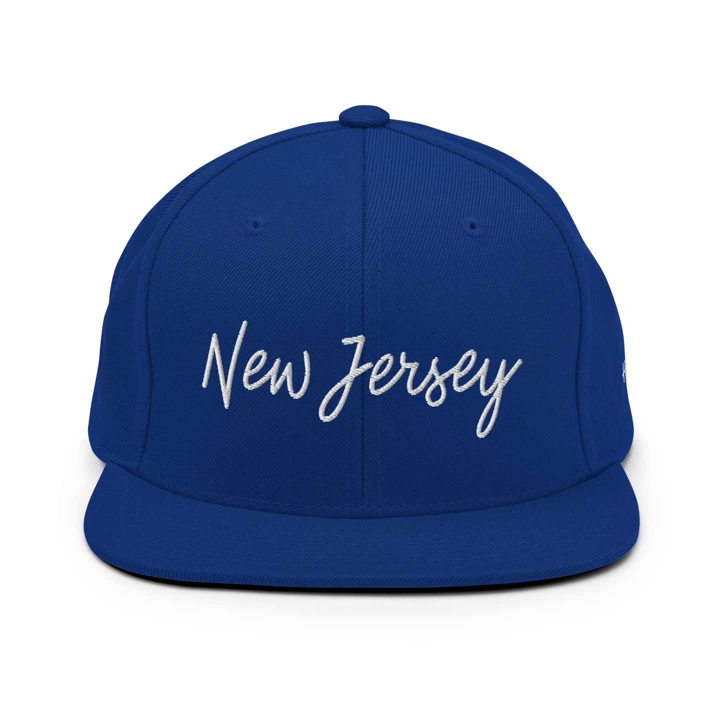 New Jersey Retro Script 6 Panel Snapback Hat