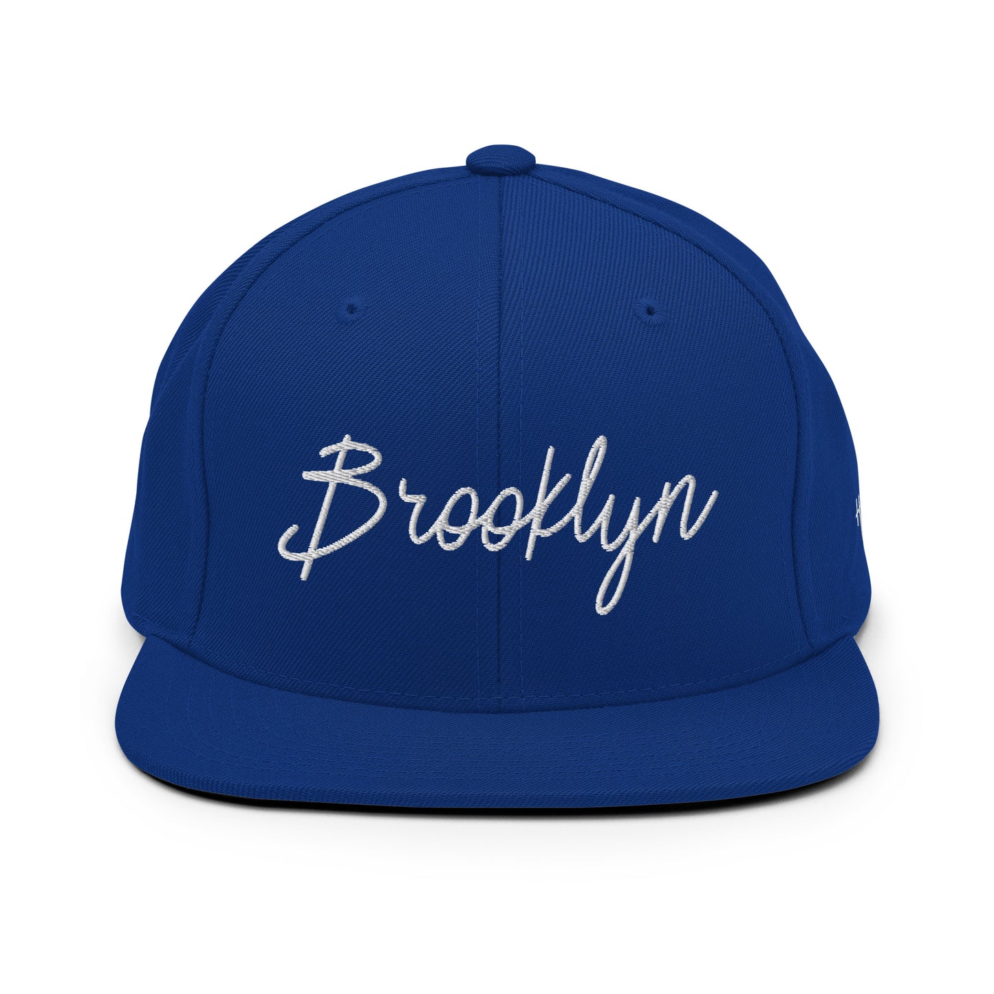 Brooklyn Retro Script 6 Panel Snapback Hat