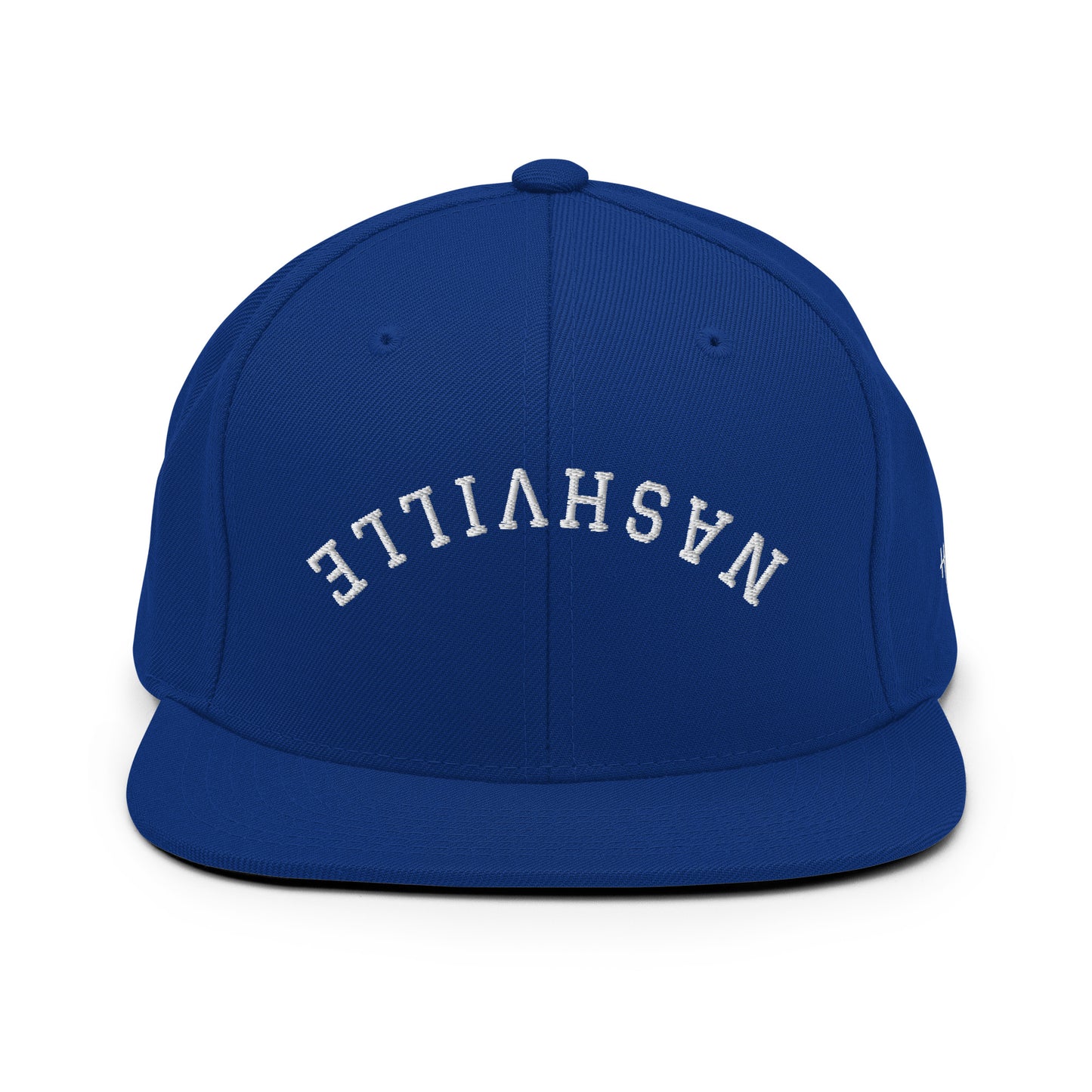 Nashville Upside Down Arch 6 Panel Snapback Hat