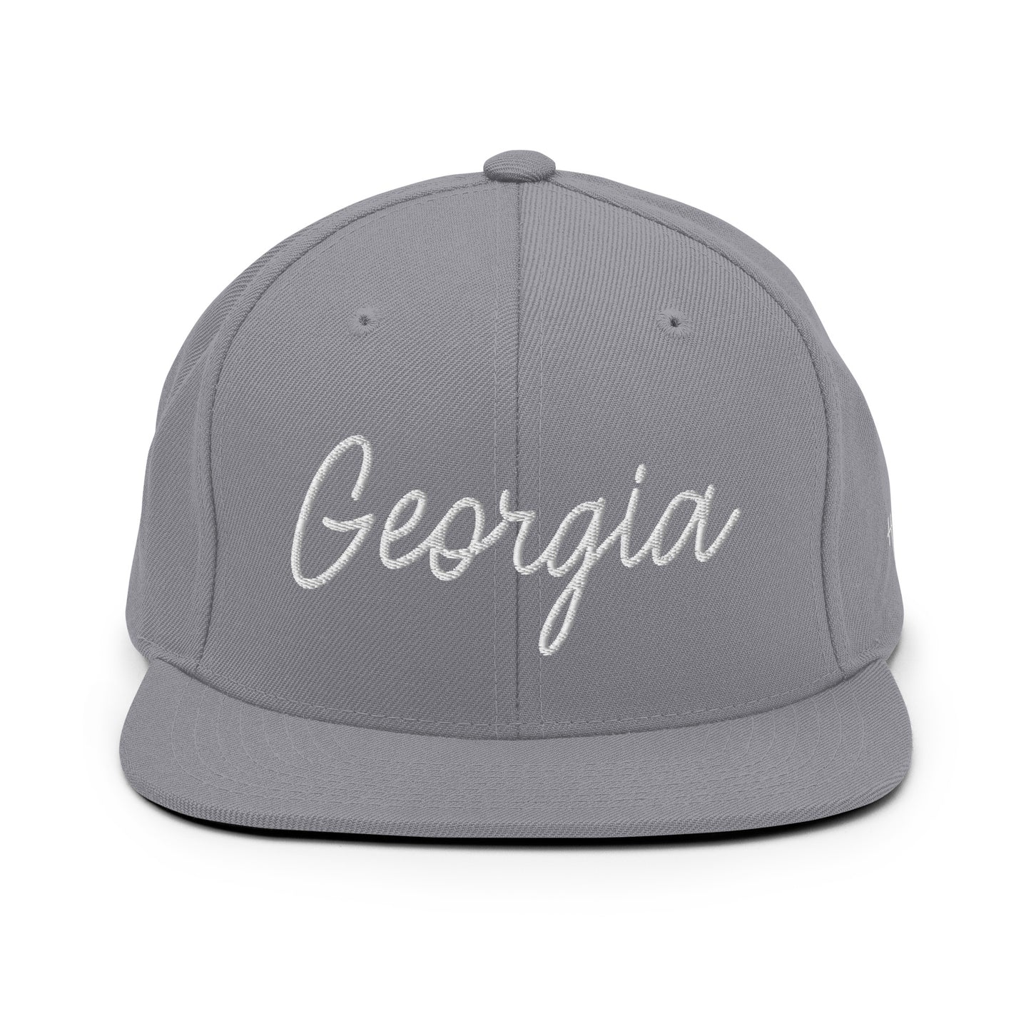 Georgia Retro Script 6 Panel Snapback Hat