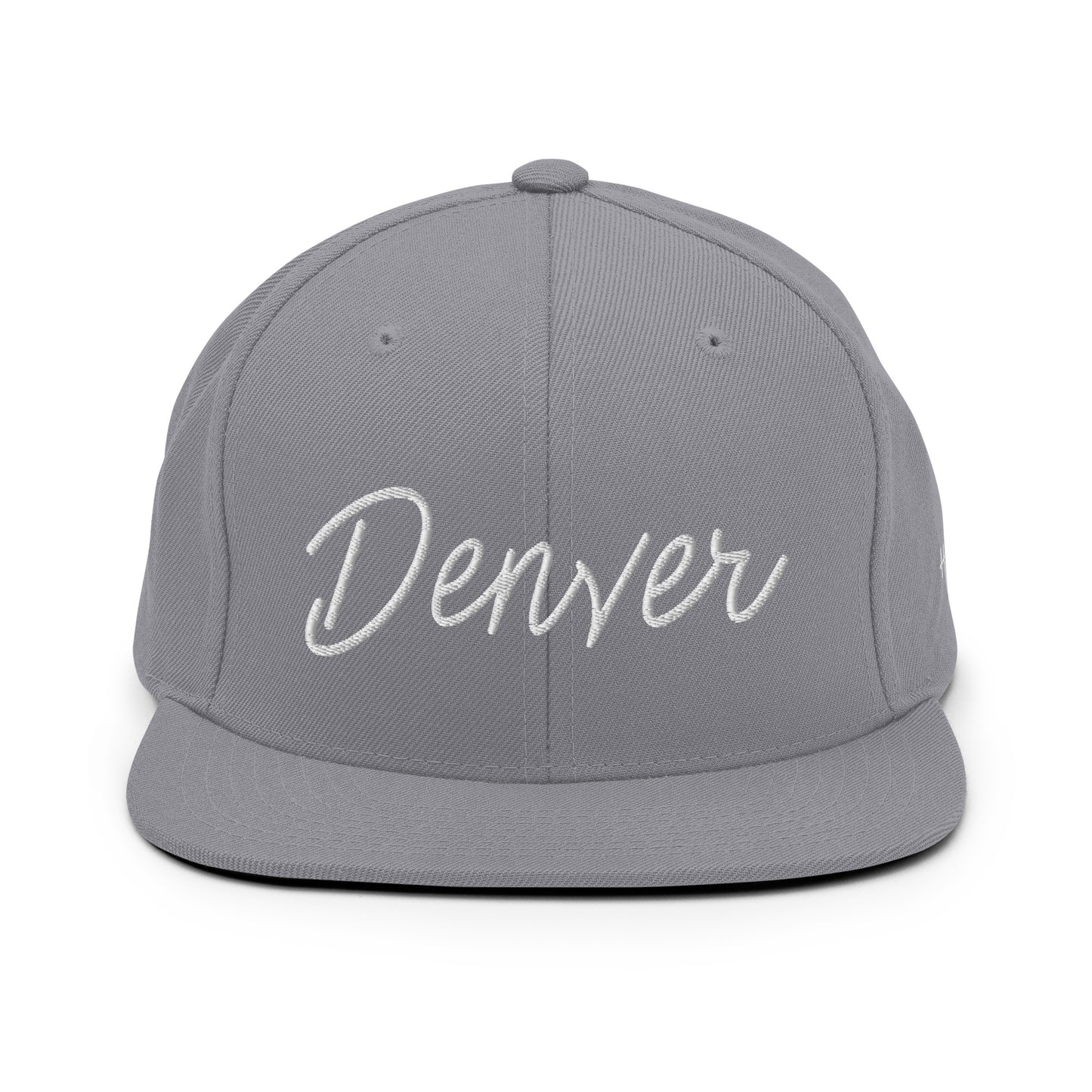 Denver Retro Script 6 Panel Snapback Hat