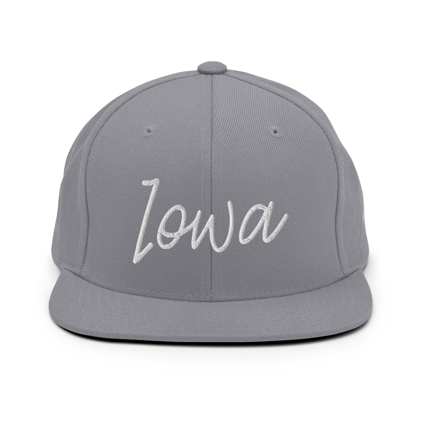Iowa Retro Script 6 Panel Snapback Hat