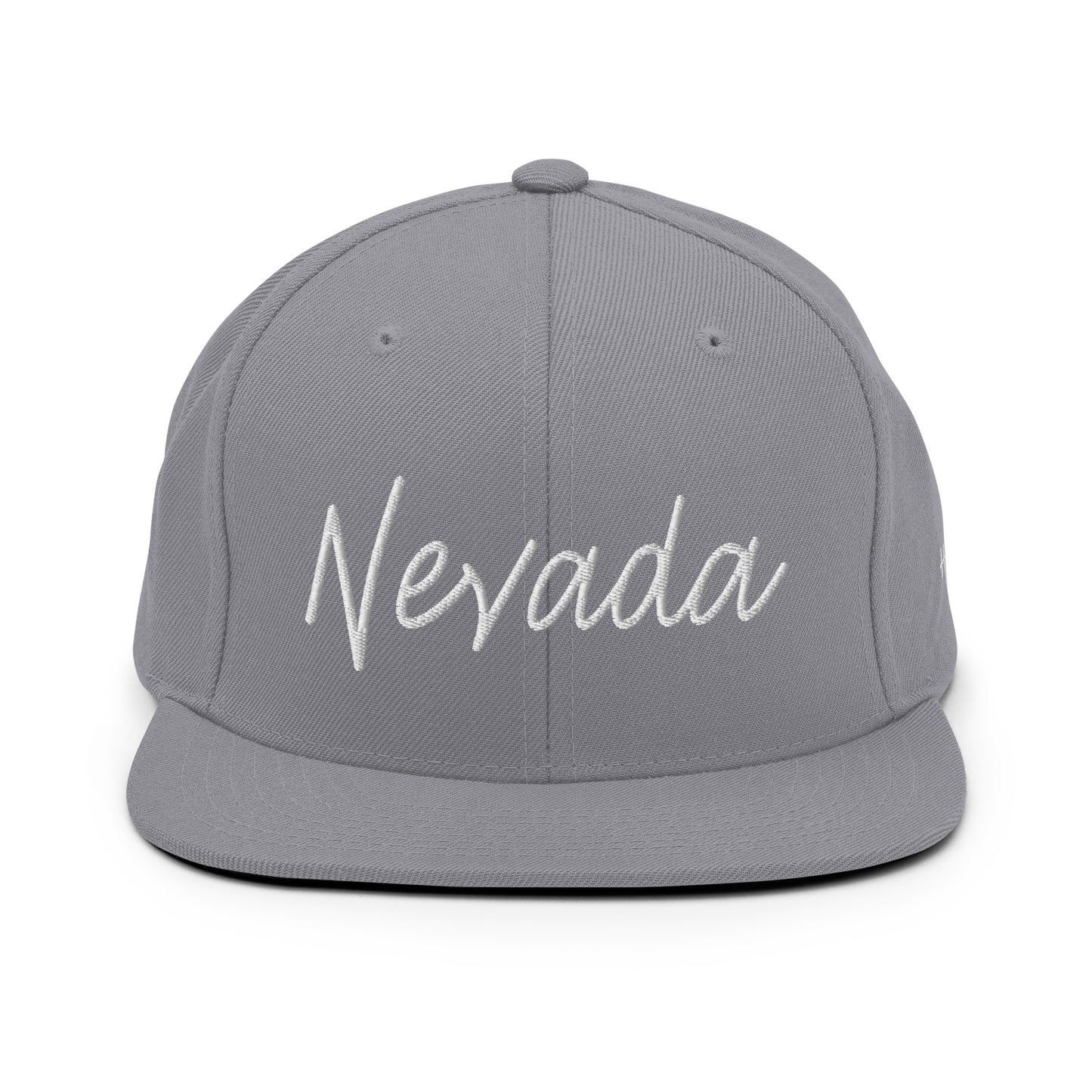 Nevada Retro Script 6 Panel Snapback Hat
