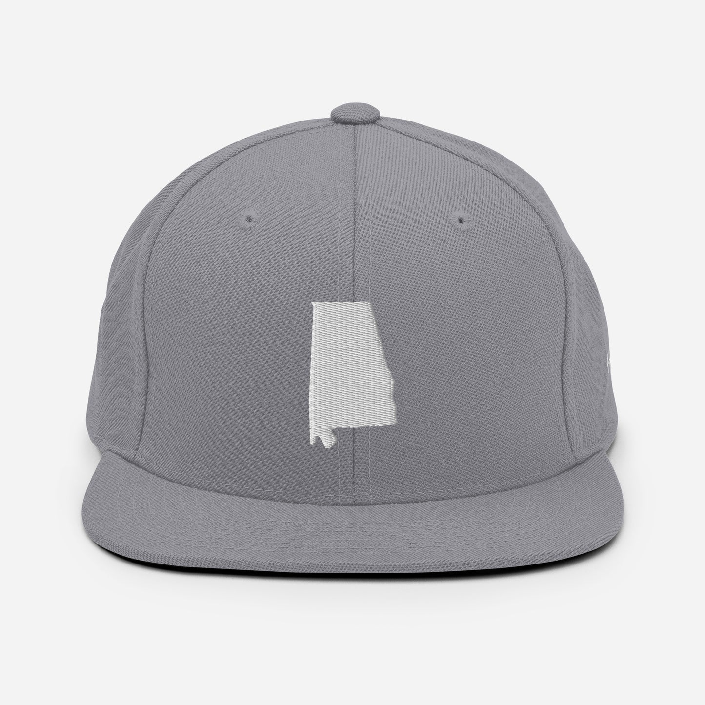Alabama State Silhouette 6 Panel Snapback Hat
