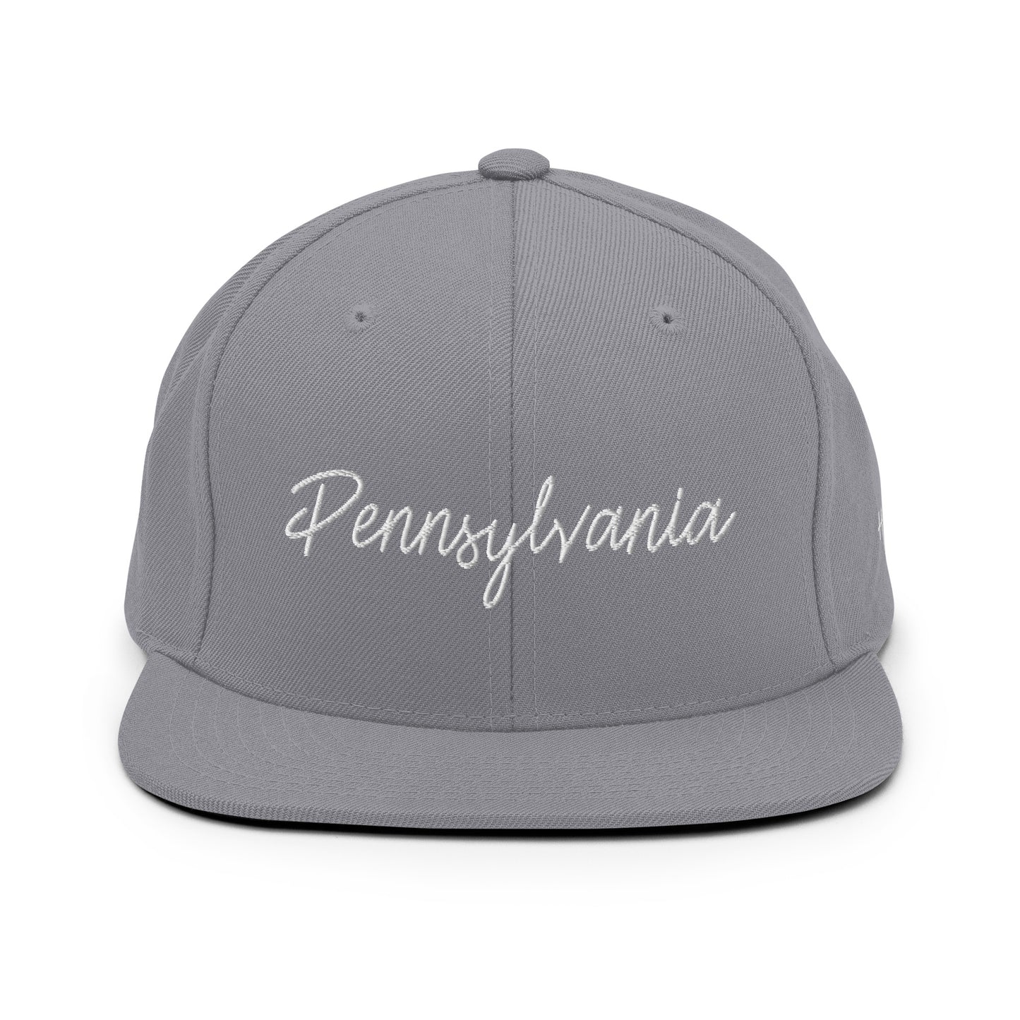 Pennsylvania Retro Script 6 Panel Snapback Hat