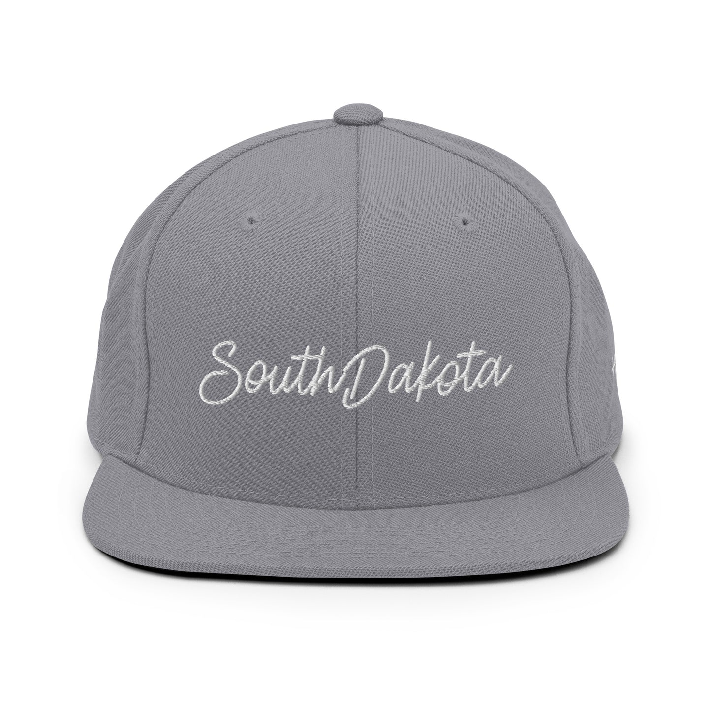 South Dakota Retro Script 6 Panel Snapback Hat