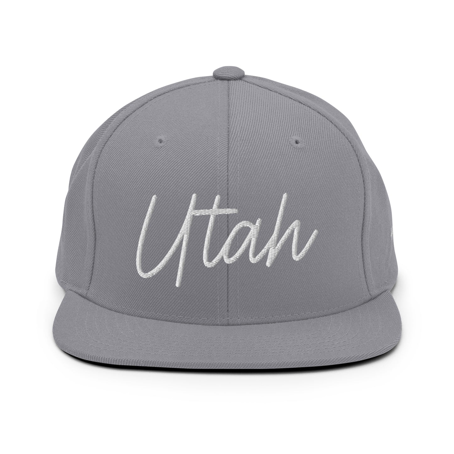 Utah Retro Script 6 Panel Snapback Hat