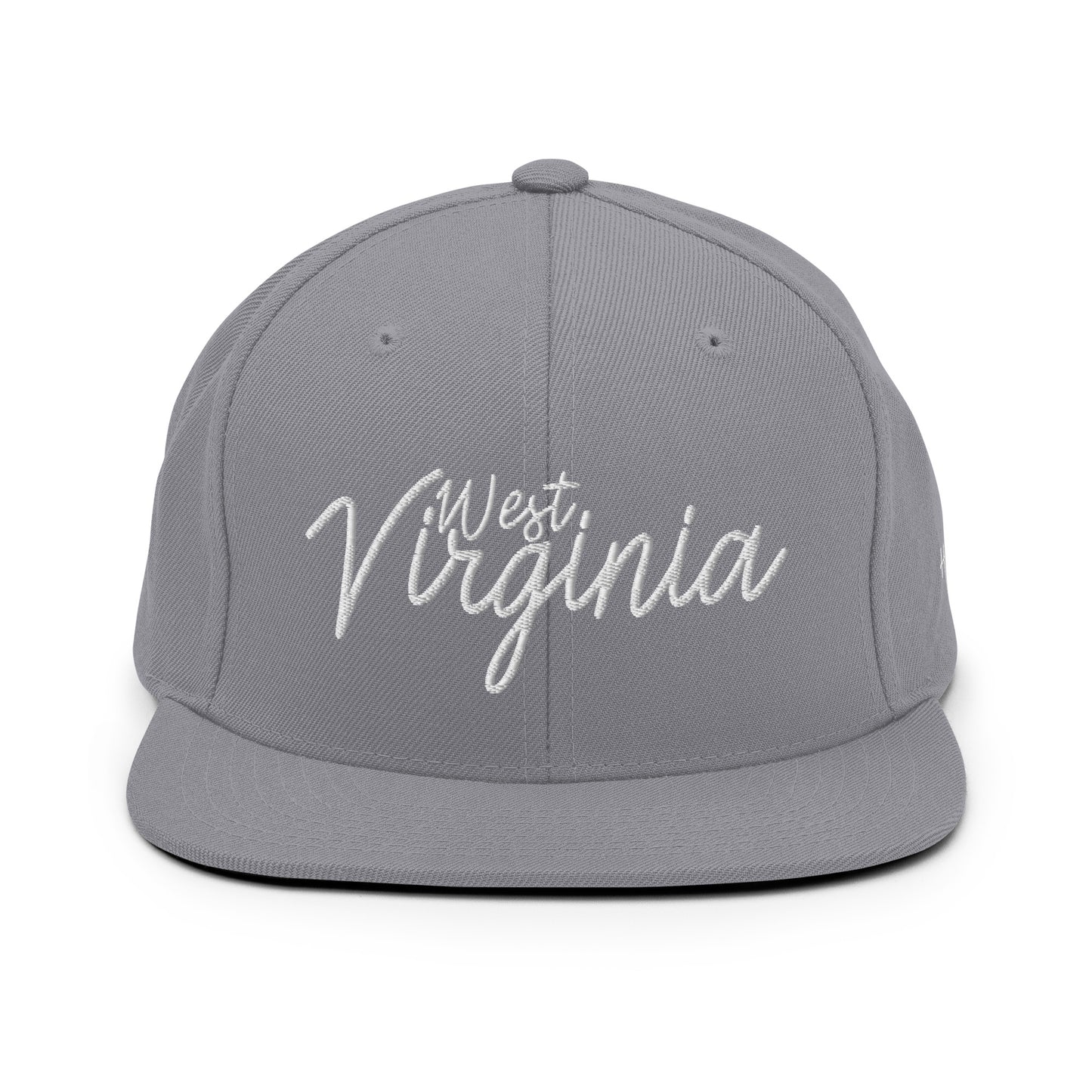 West Virginia Retro Script 6 Panel Snapback Hat
