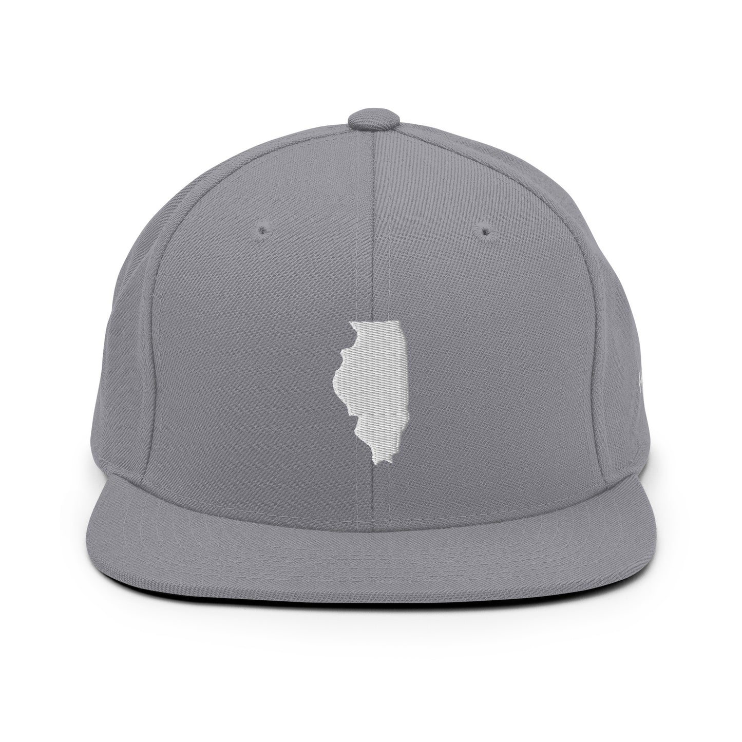 Illinois State Silhouette 6 Panel Snapback Hat