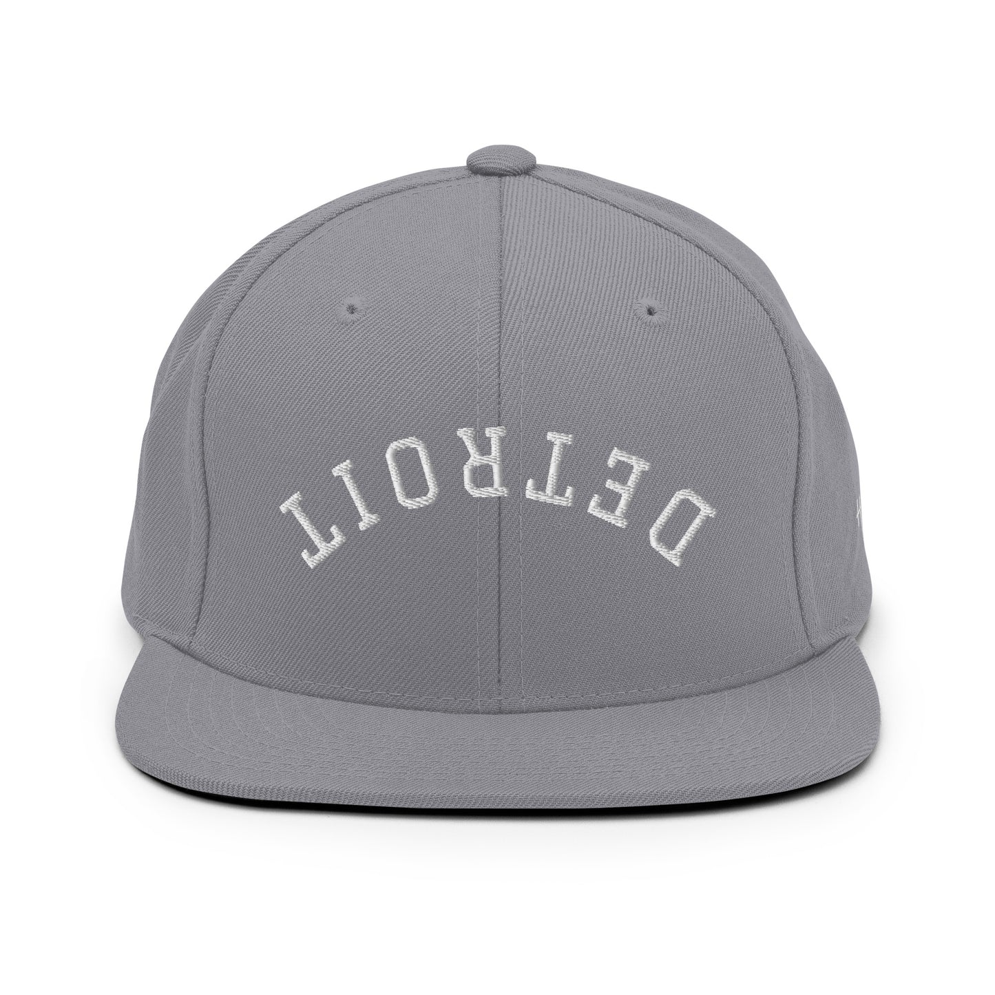 Detroit Upside Down Arch 6 Panel Snapback Hat