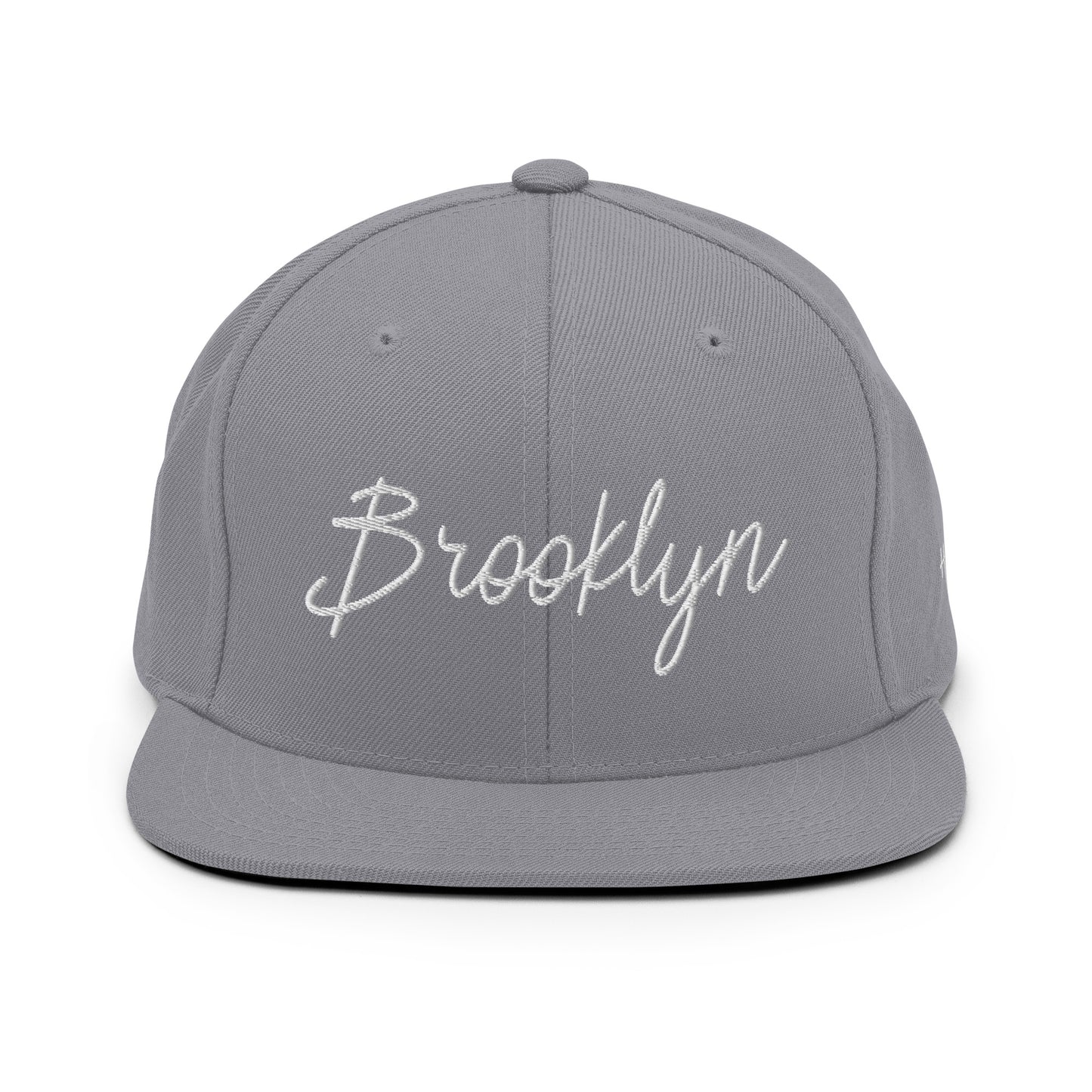 Brooklyn Retro Script 6 Panel Snapback Hat