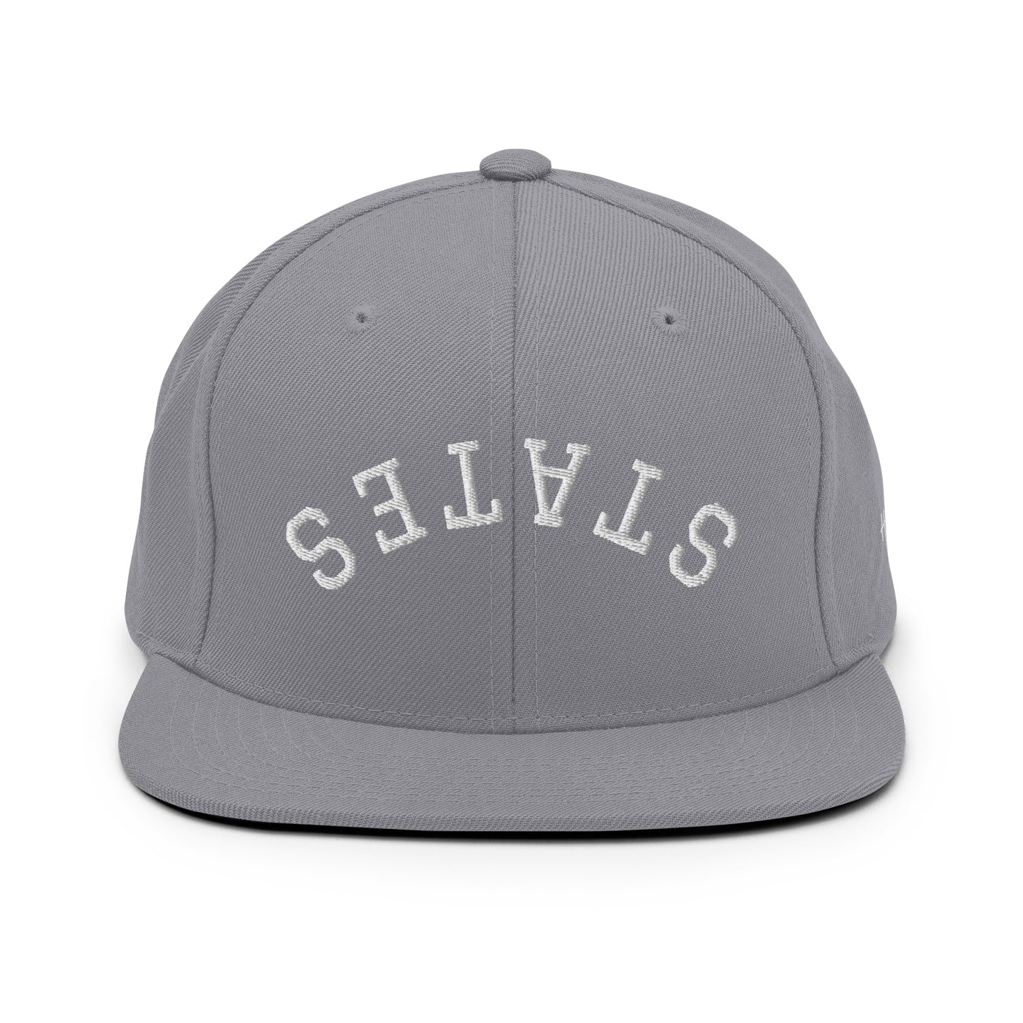 United States USA "States" Upside Down Arch 6 Panel Snapback Hat