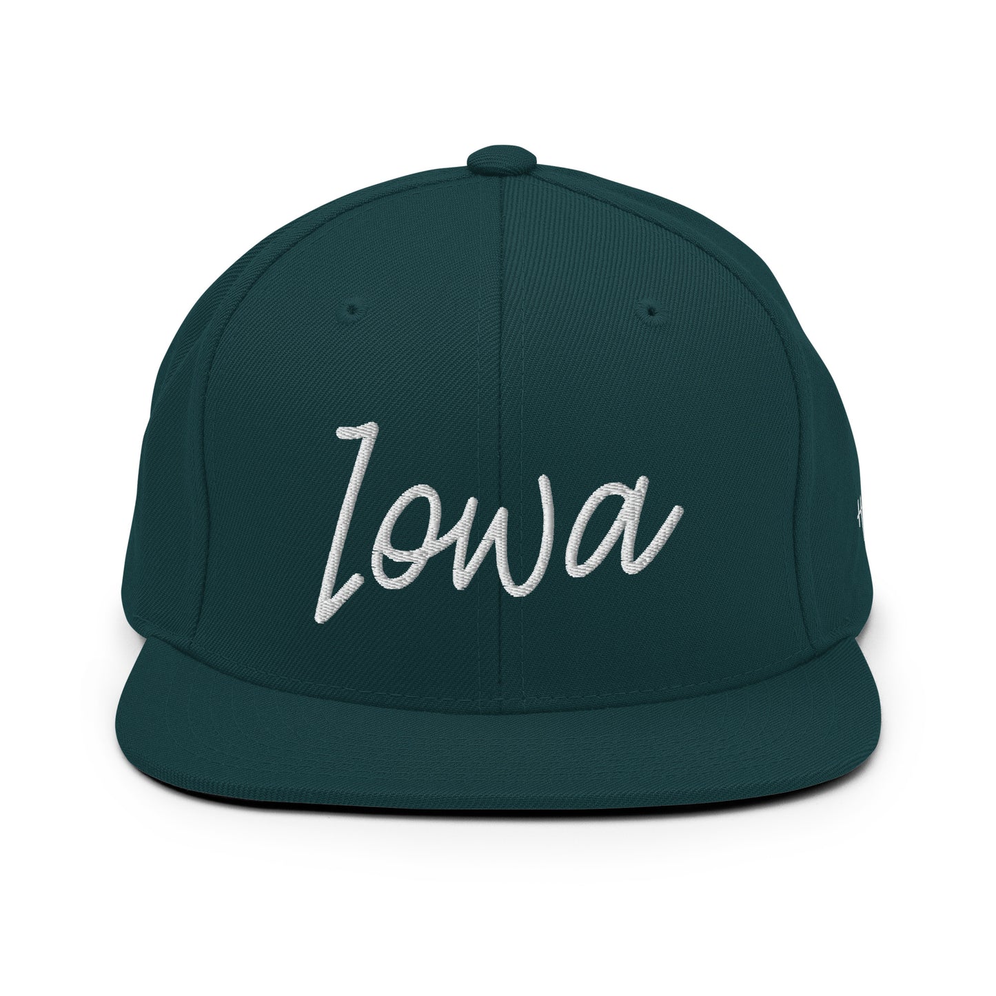Iowa Retro Script 6 Panel Snapback Hat