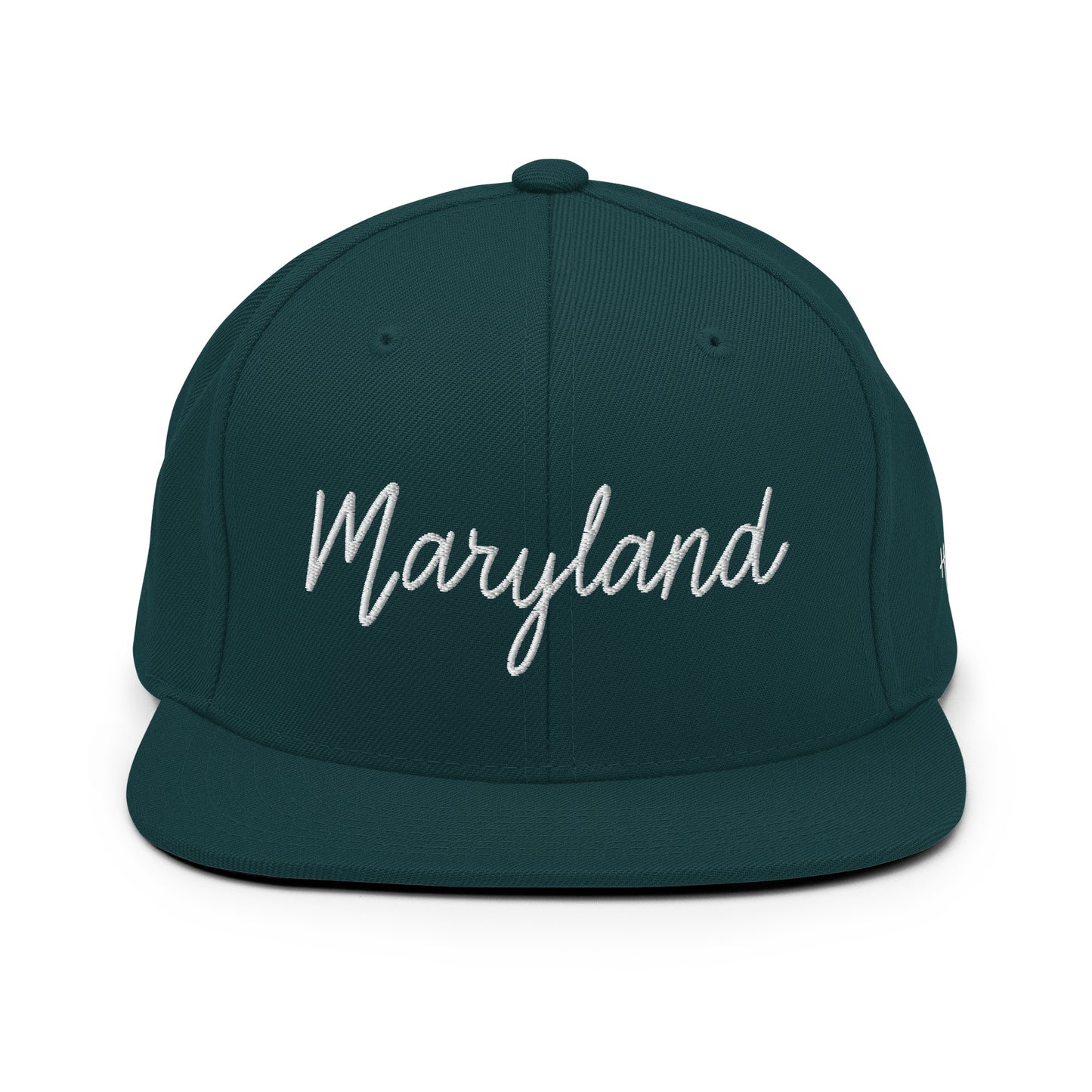 Maryland Retro Script 6 Panel Snapback Hat