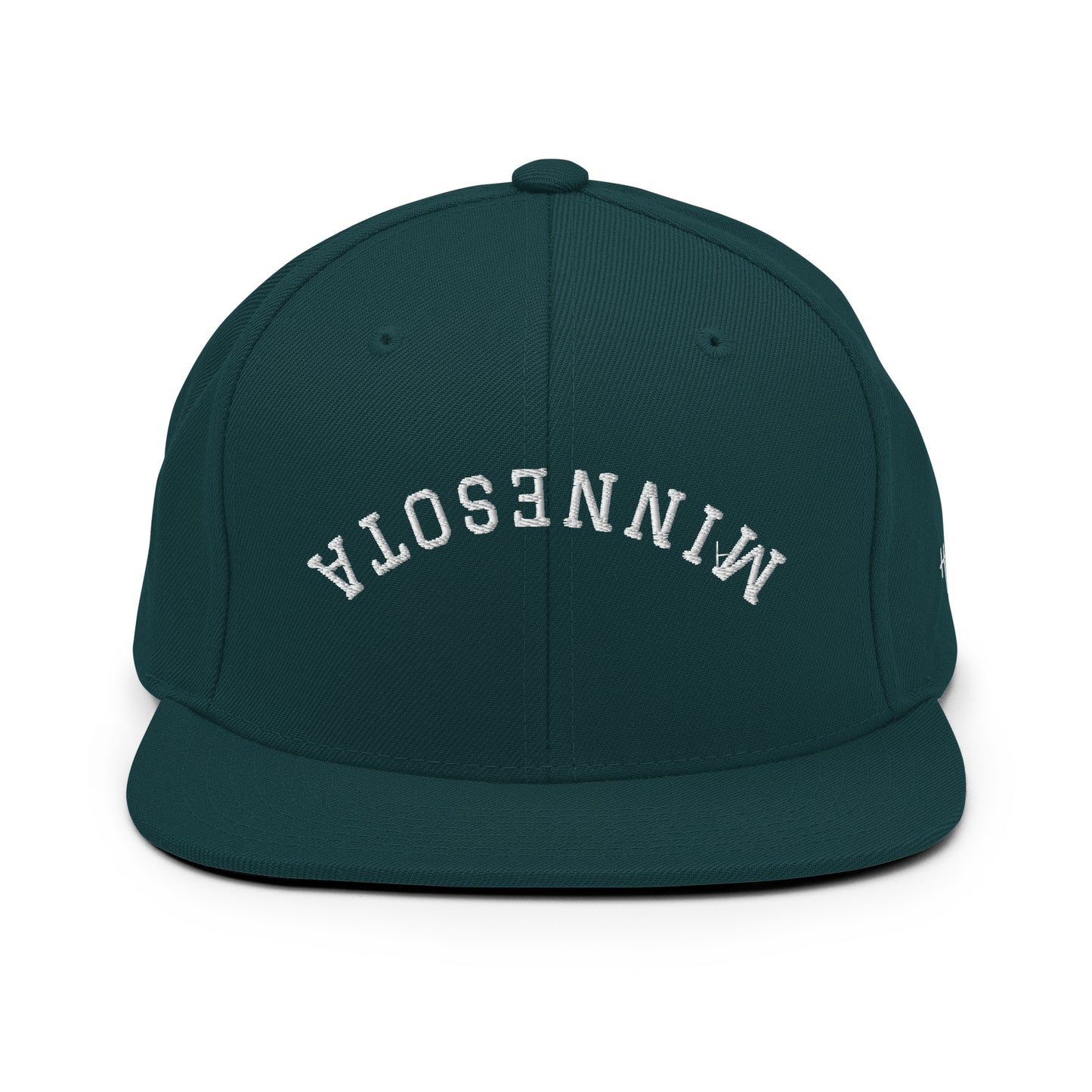 Minnesota Upside Down Arch 6 Panel Snapback Hat