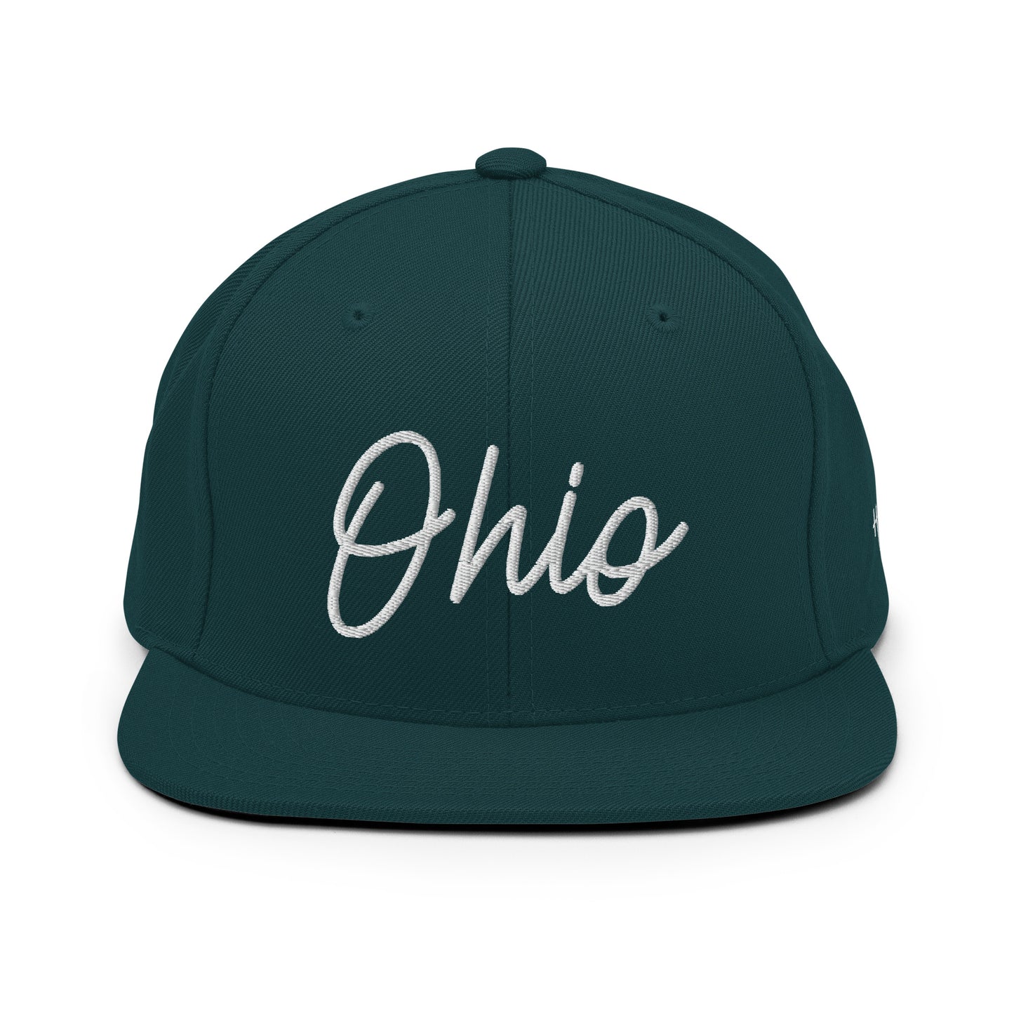 Ohio Retro Script 6 Panel Snapback Hat