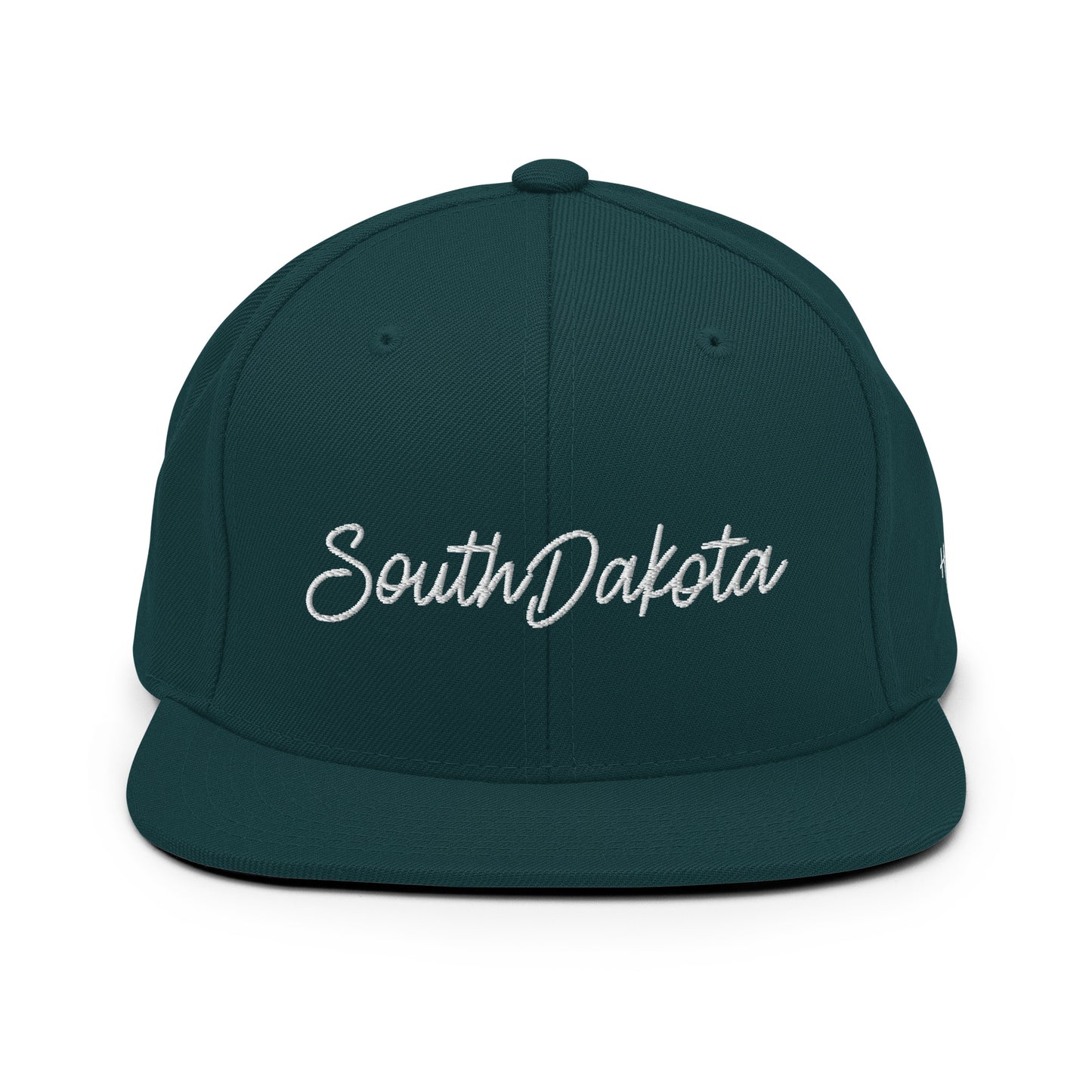 South Dakota Retro Script 6 Panel Snapback Hat