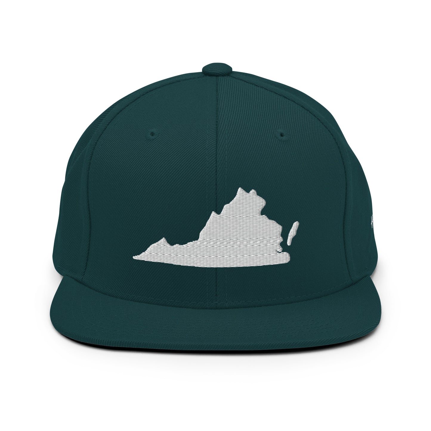 Virginia State Silhouette 6 Panel Snapback Hat