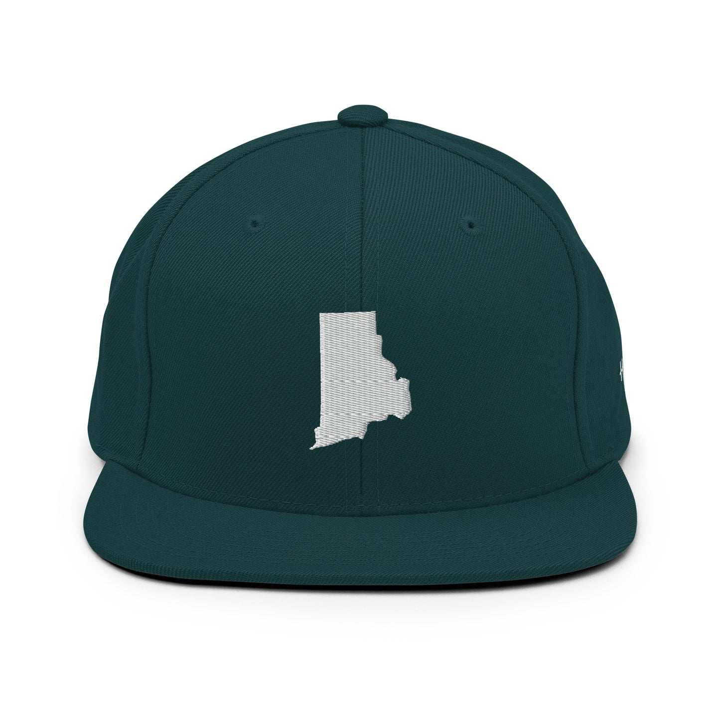 Rhode Island State Silhouette 6 Panel Snapback Hat