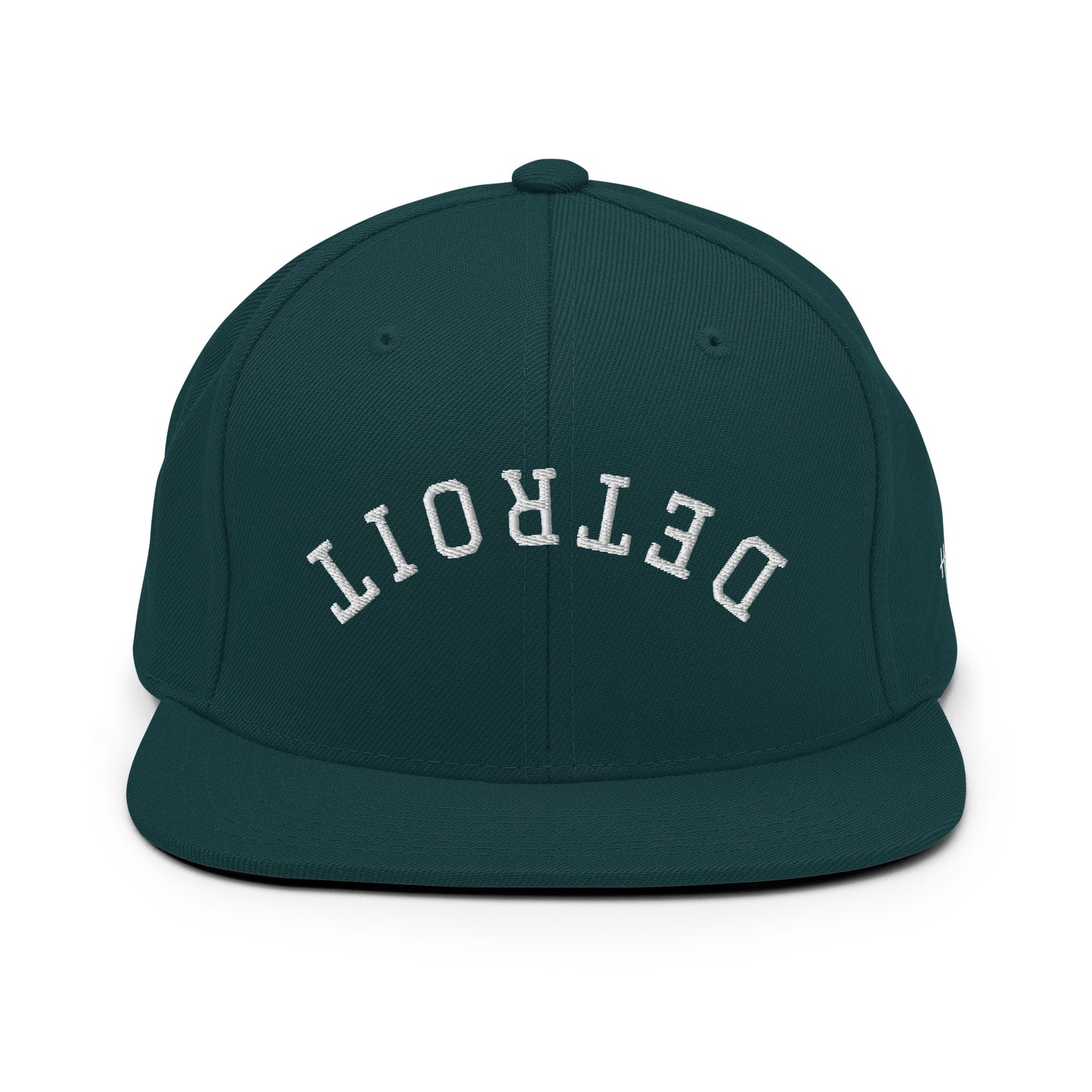 Detroit Upside Down Arch 6 Panel Snapback Hat